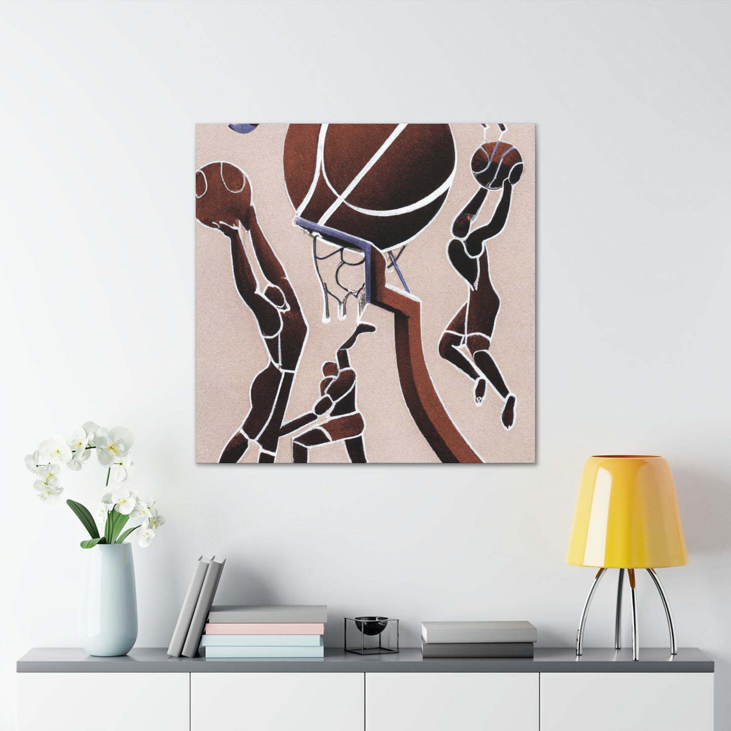 "Basket Shooting Surrealism". - Canvas