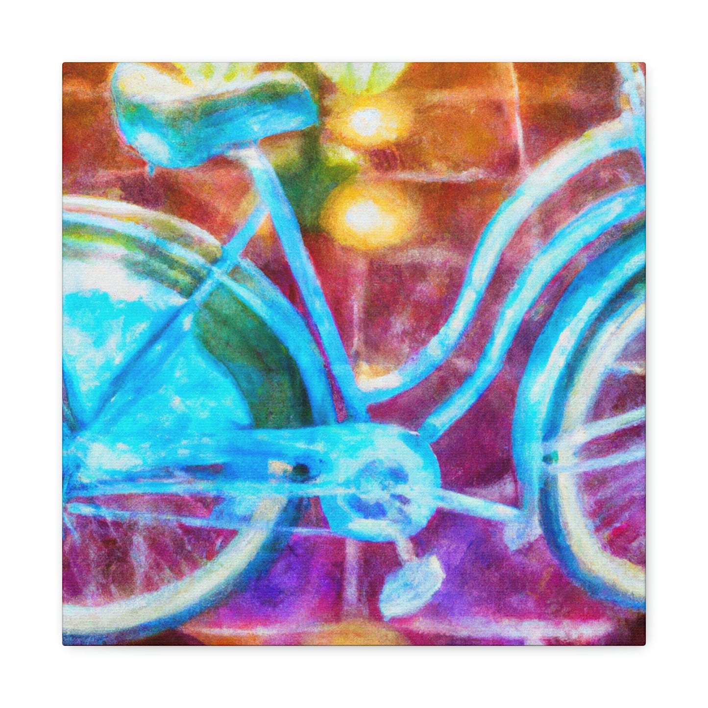 "Riding in Style: Bike" - Canvas