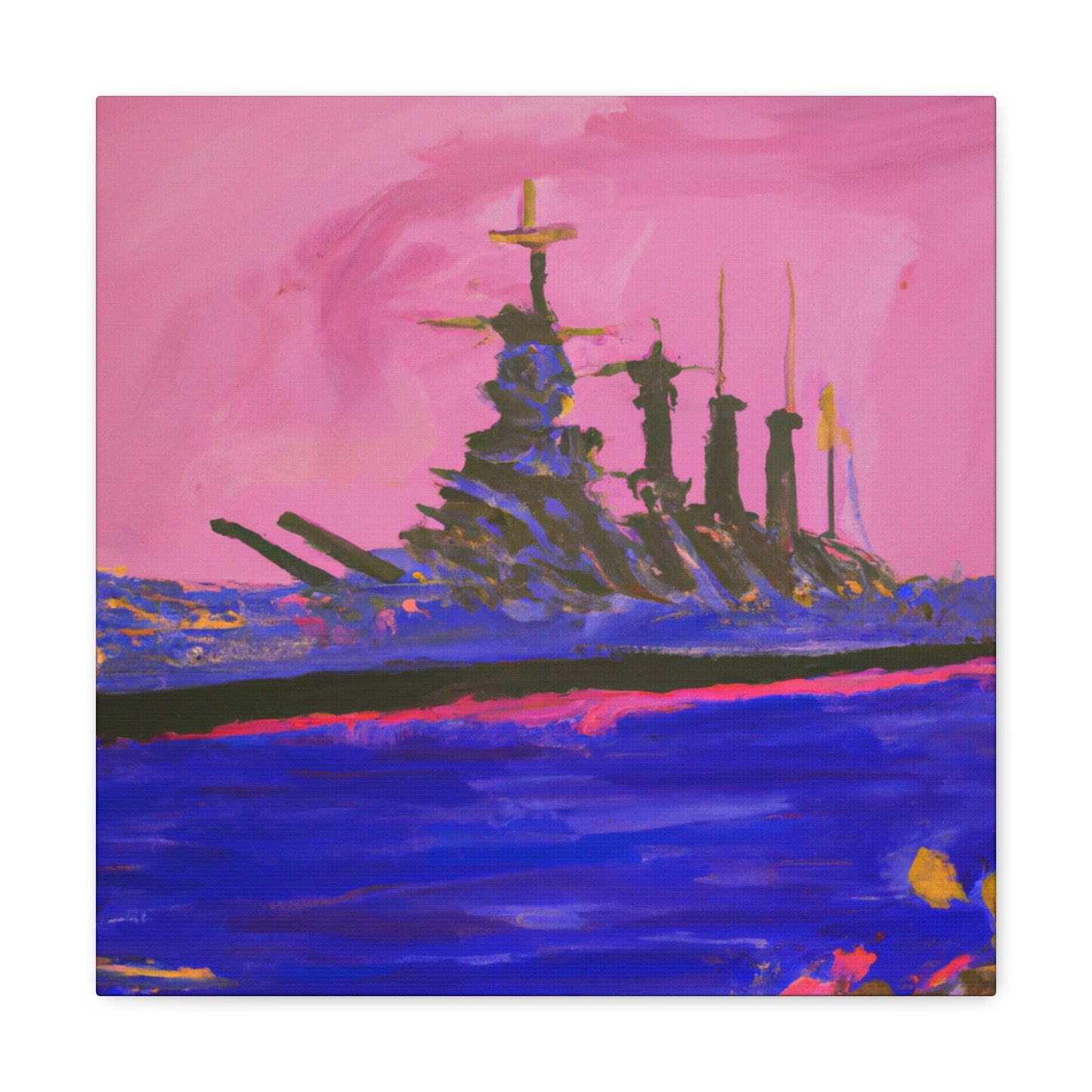 "Battleship in Fauvism" - Canvas