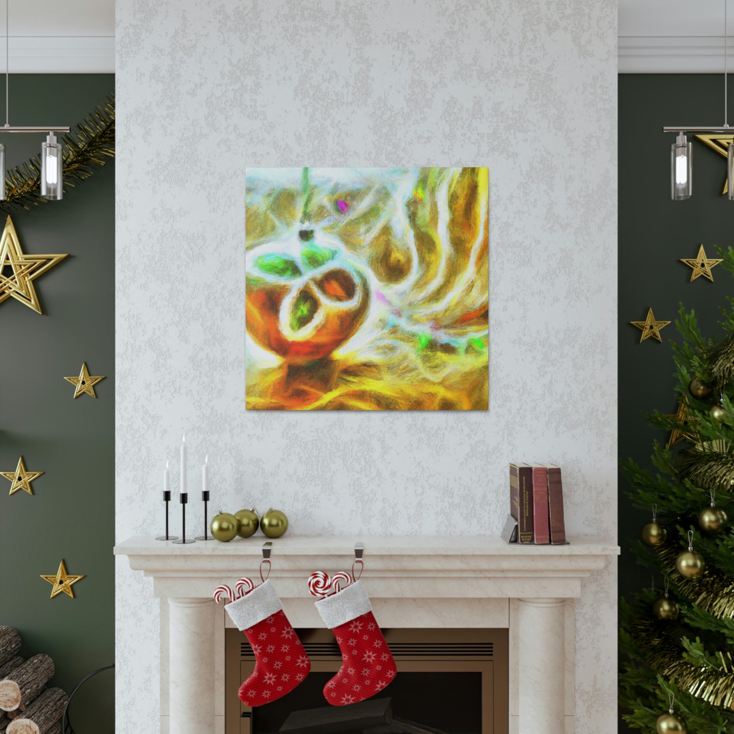 Festive Christmas Ornaments - Canvas