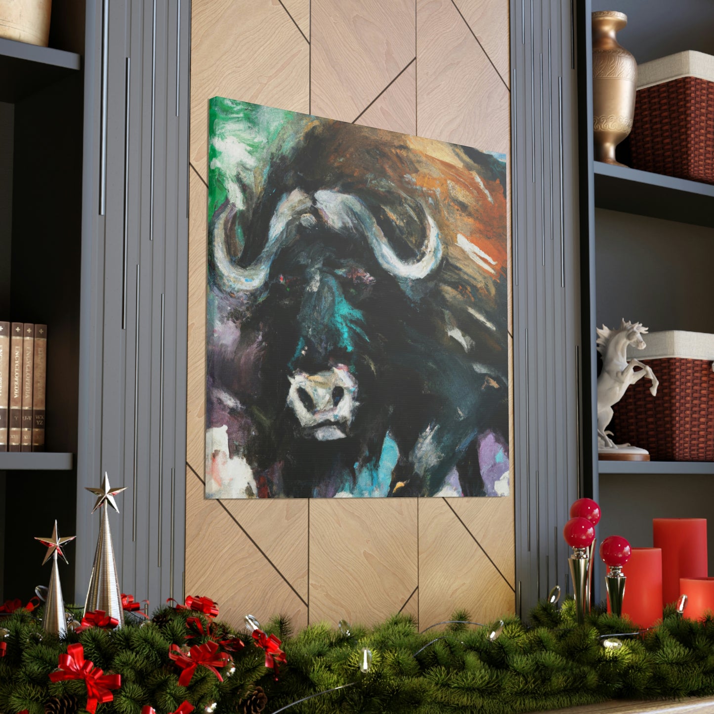 "Musk Ox Expressionism" - Canvas