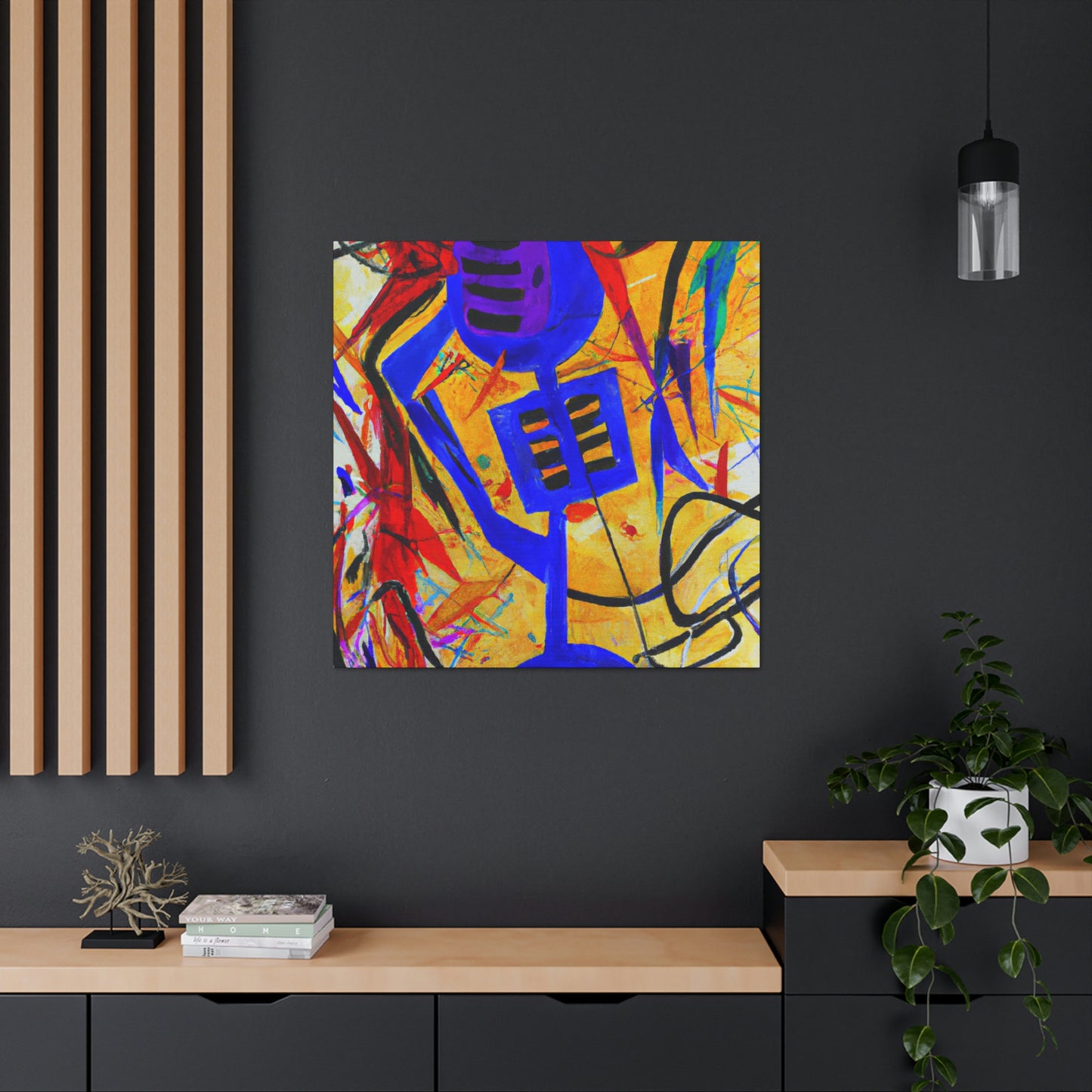 "Mic Singing Melodies" - Canvas