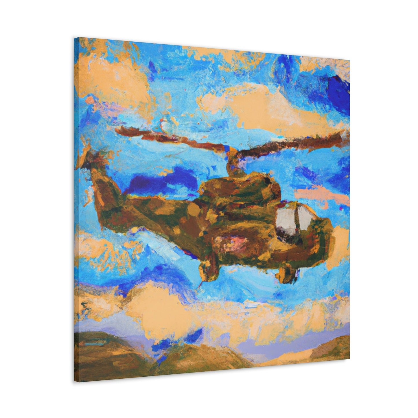 Helicopter Surreal Vision - Canvas