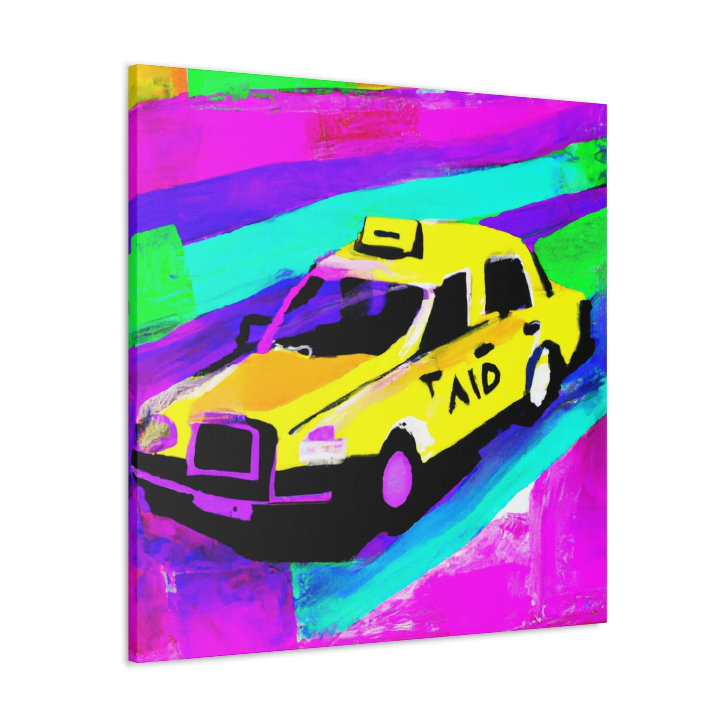 "Ride in Yellow Taxi" - Canvas