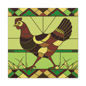 "Hen in the Roaring Twenties" - Canvas