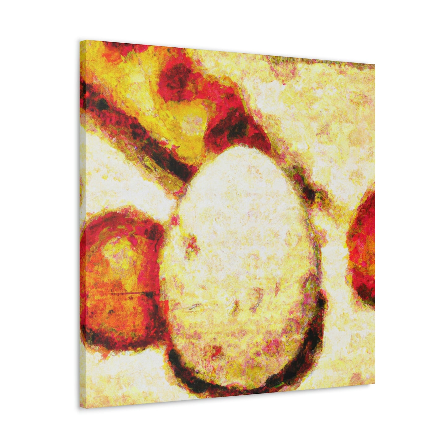 Eggs in Pointillism - Canvas