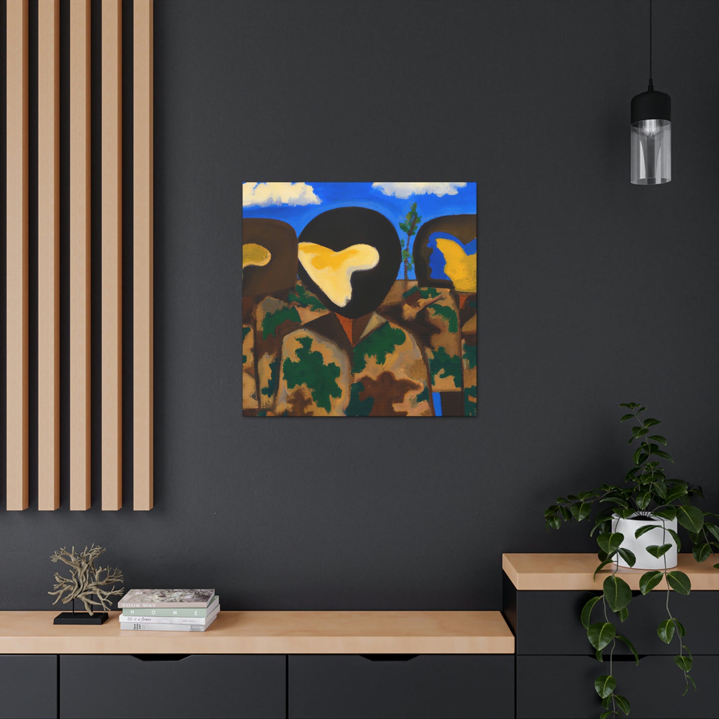 Camouflage in abstract - Canvas