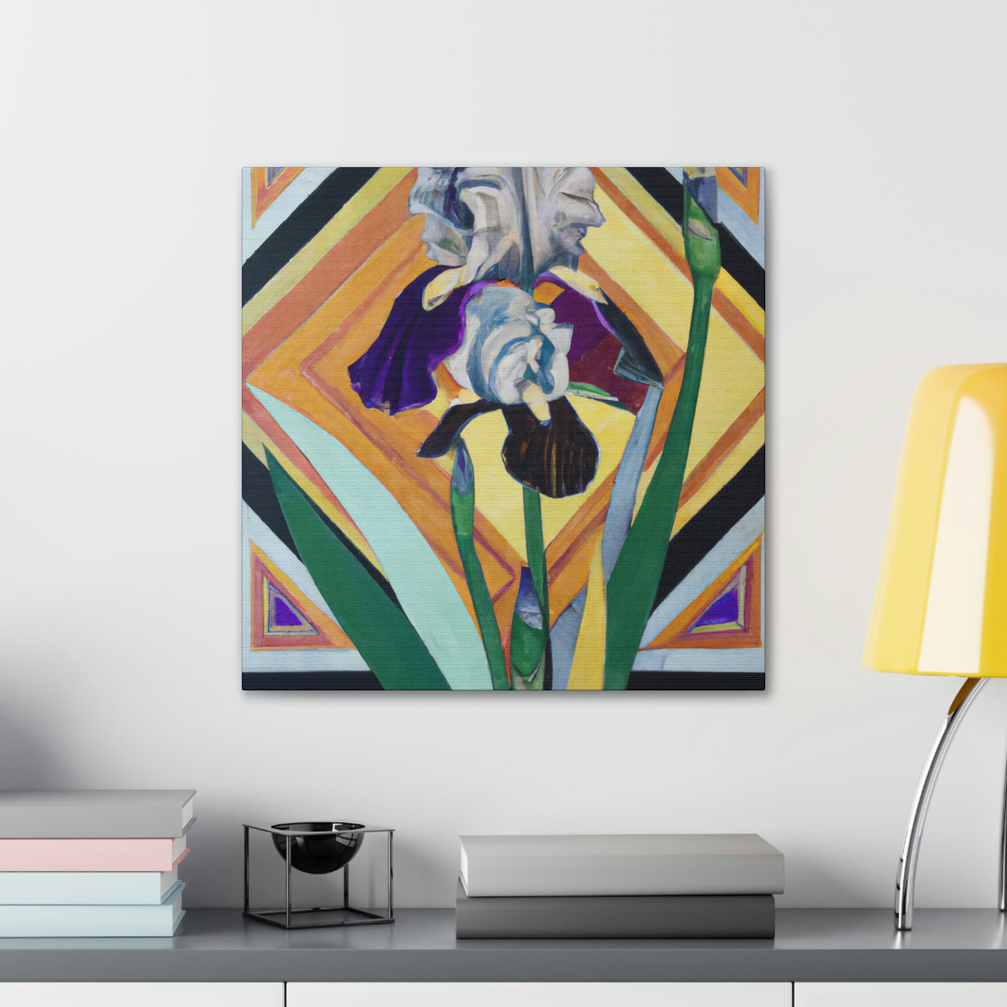 Iris, Glowing Gemstone - Canvas