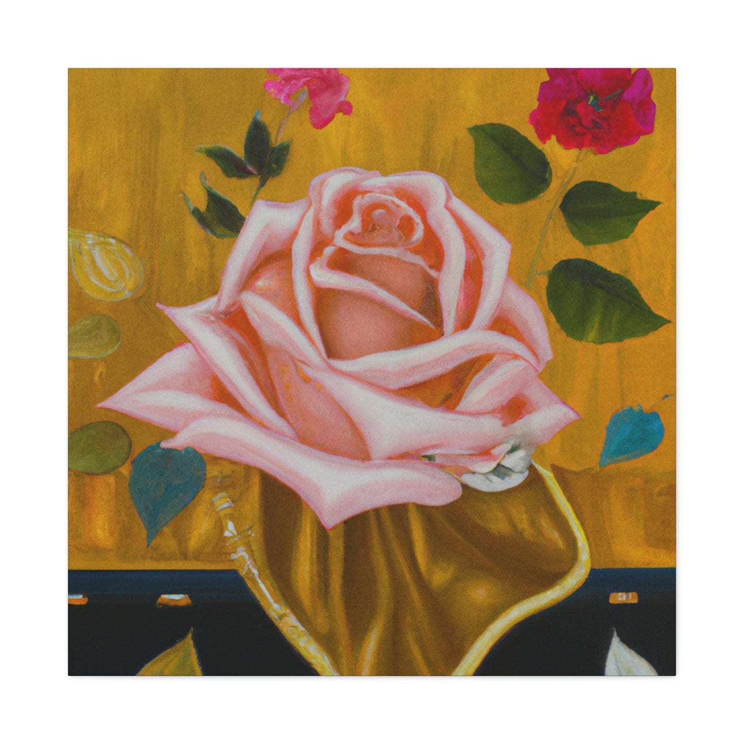 Rose in Radiance. - Canvas