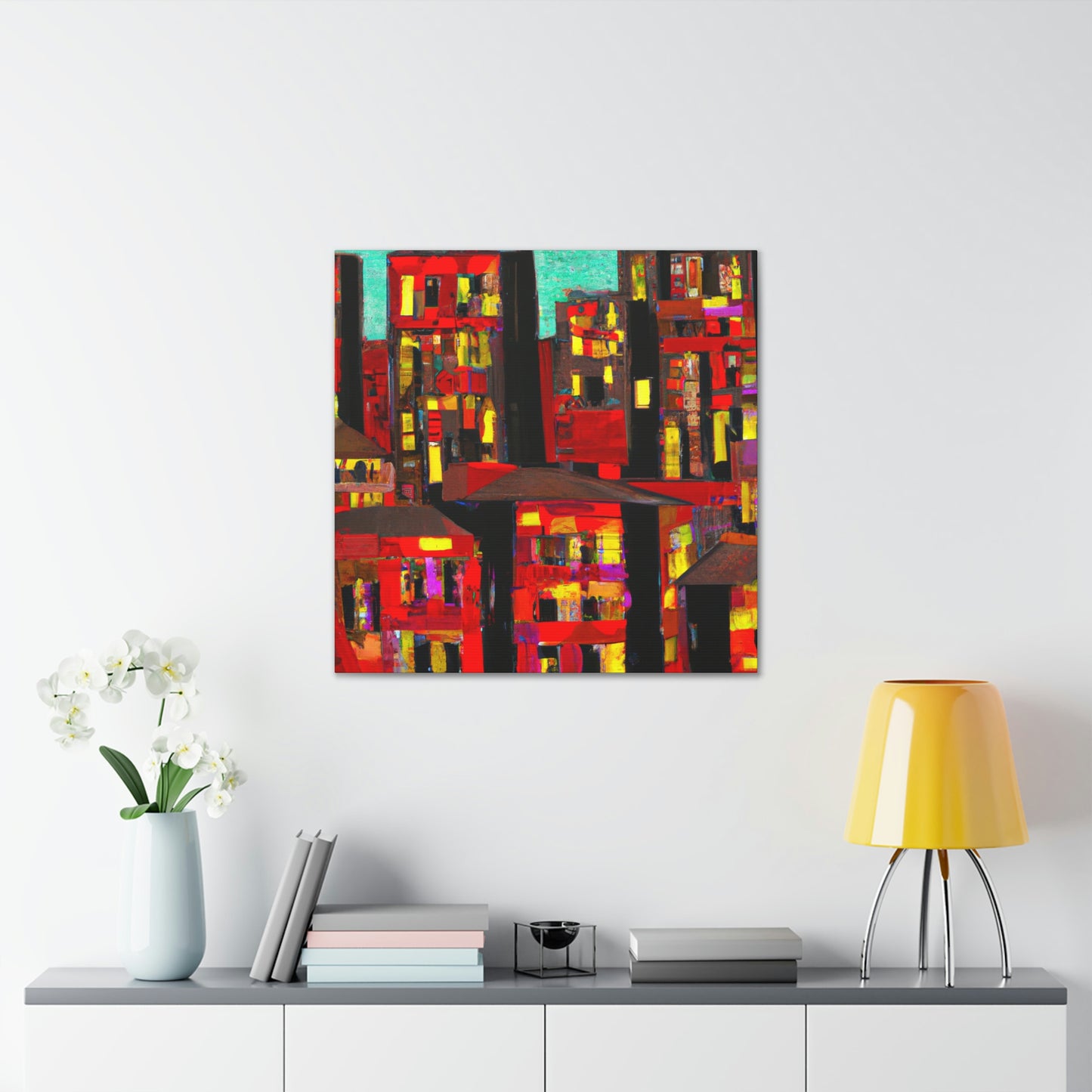 "Minimalist Expressionist Scene" - Canvas