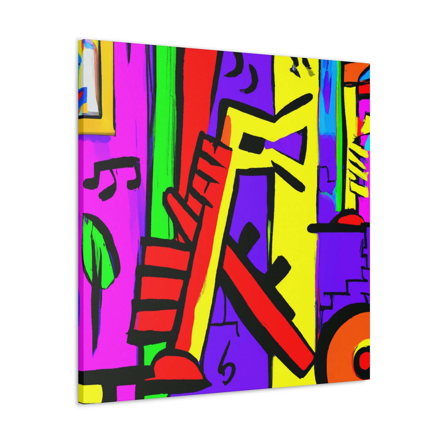 "Flute in Fauvist Hues" - Canvas