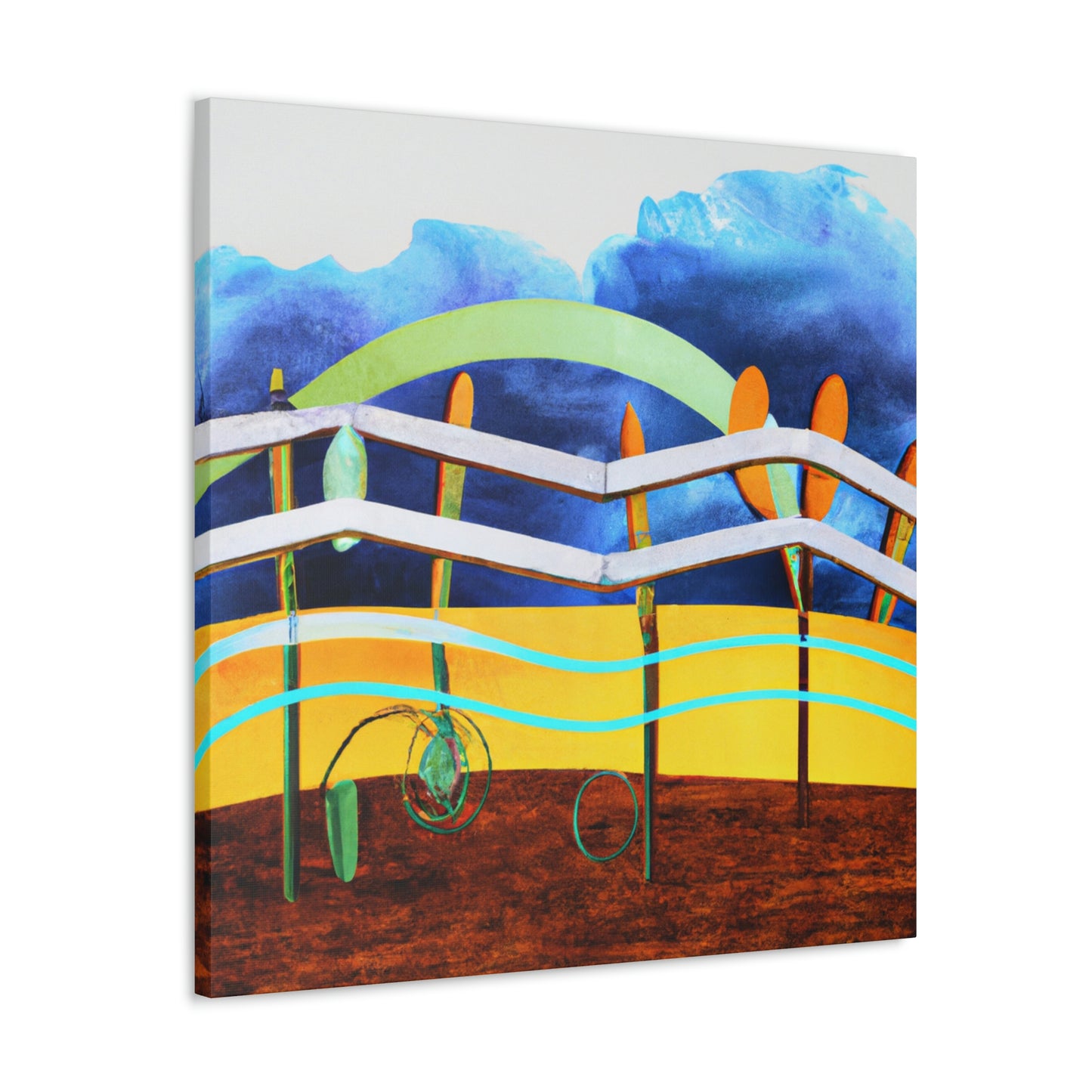 "Fence Delivered Mystery" - Canvas