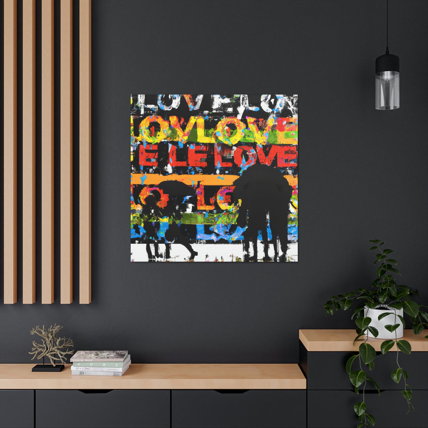 Love in Rainy Skies - Canvas