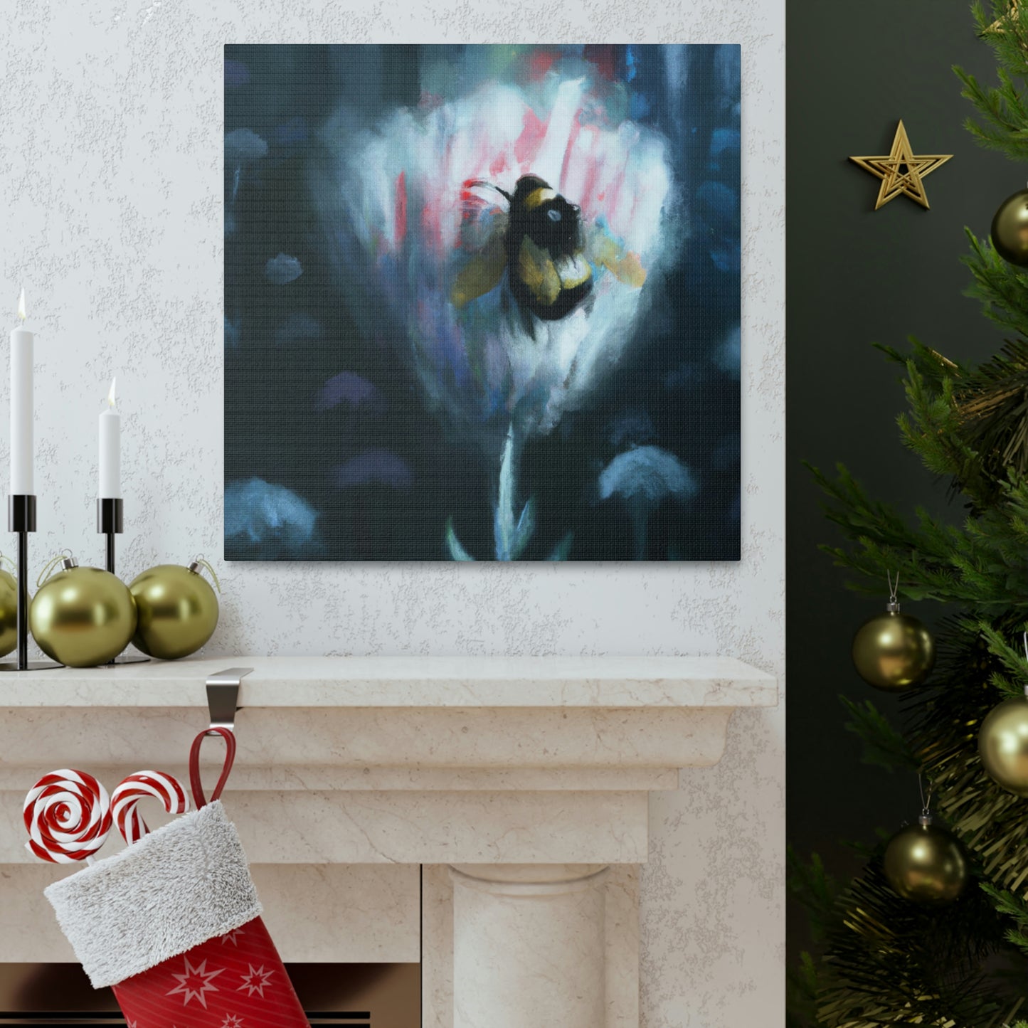 Bumblebee's Colorful Dance - Canvas