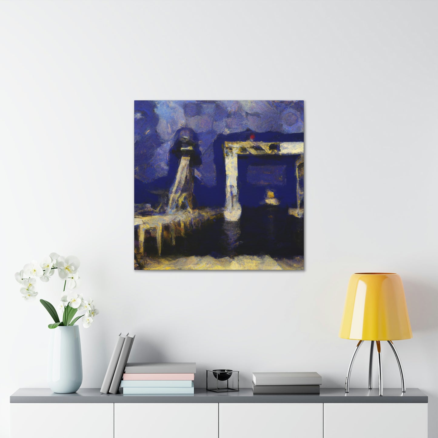 Pier in Expressionism - Canvas