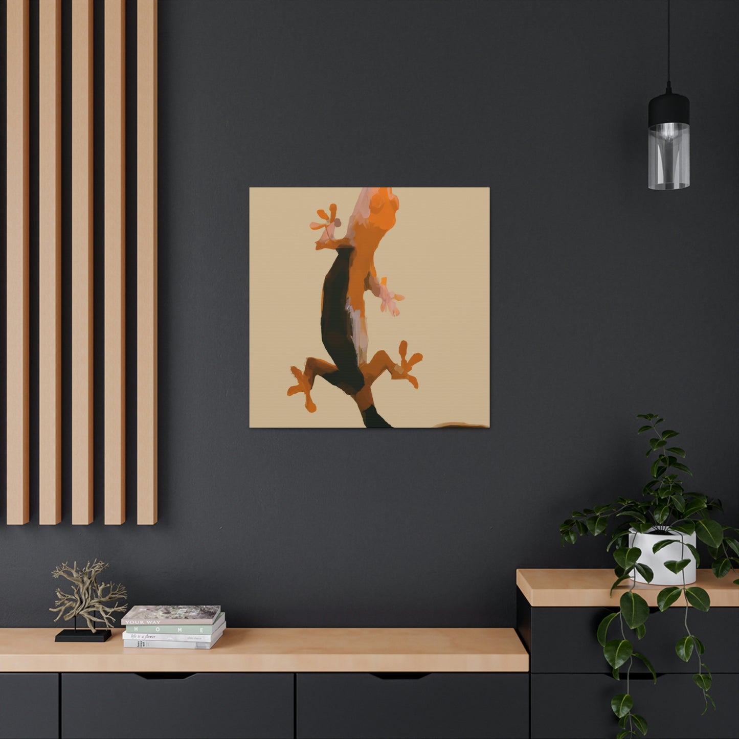 Crested Gecko Simplicity - Canvas