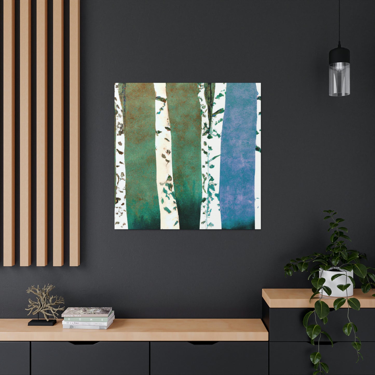 Birch Trees in Bloom - Canvas