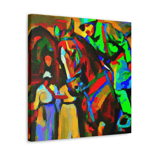 Cavalryman at Dusk - Canvas