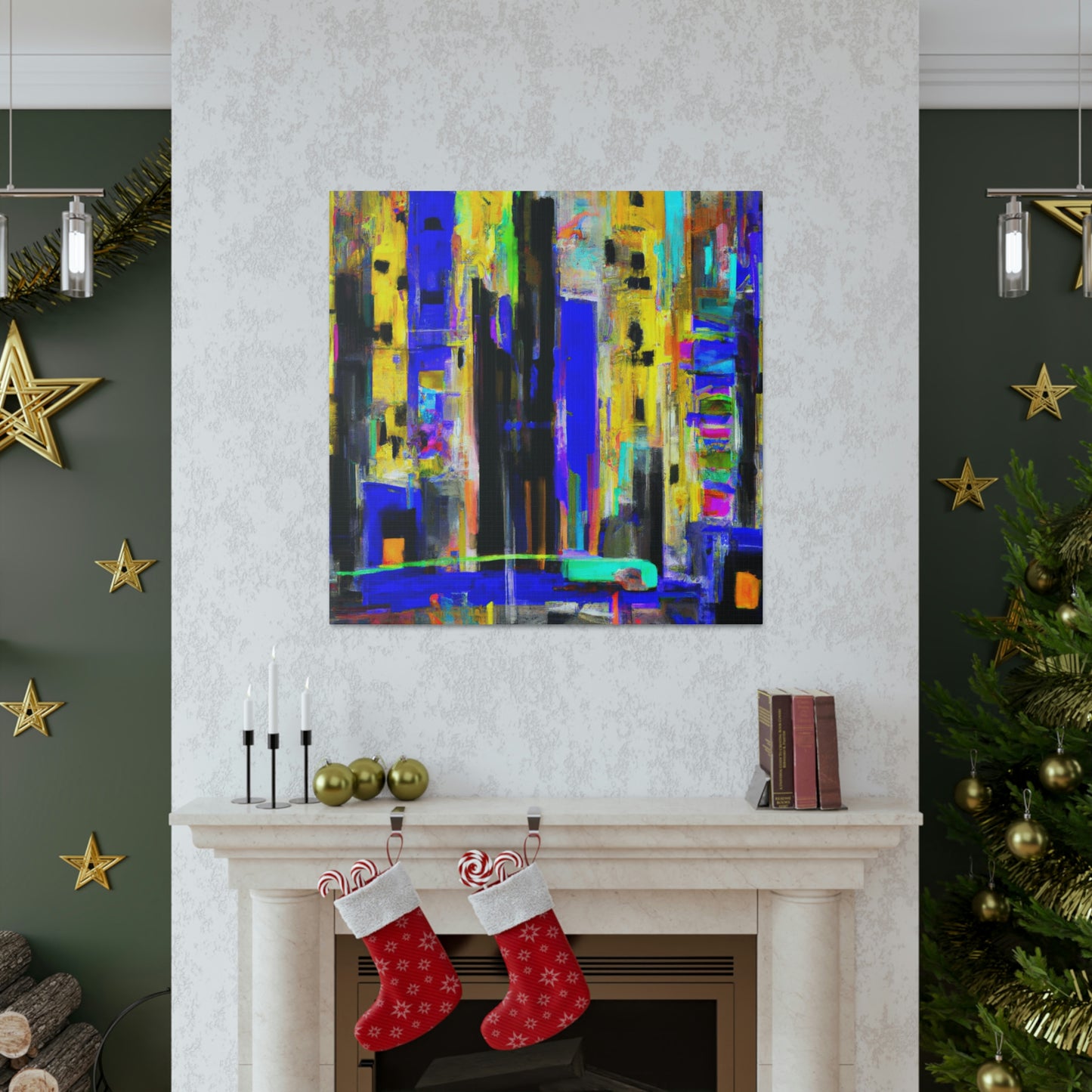 "Art Deco Abstraction" - Canvas