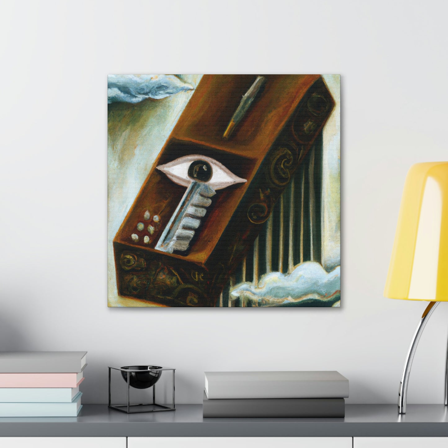 Harmonica's Psychedelic Melody - Canvas