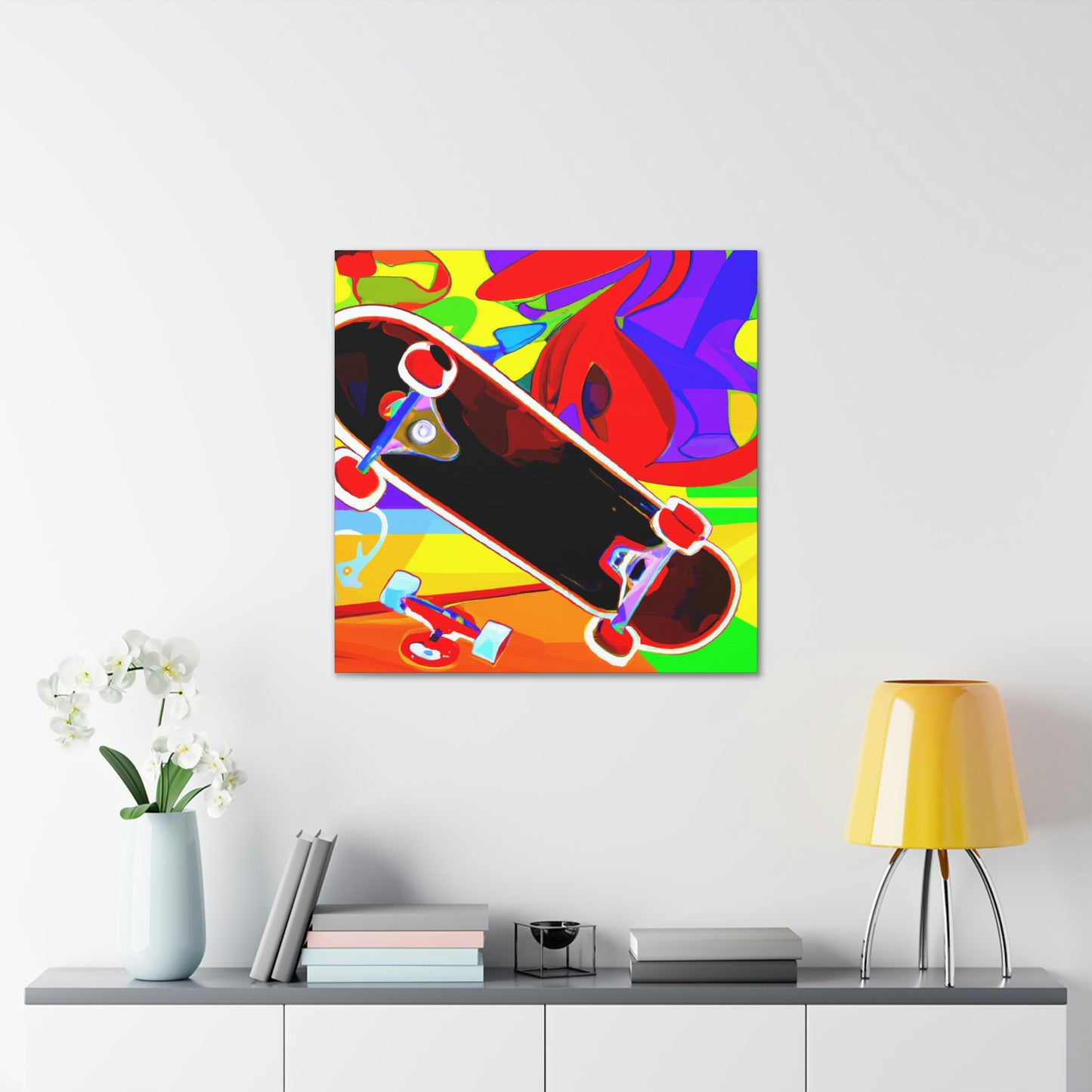 Skateboarding Expressionism - Canvas