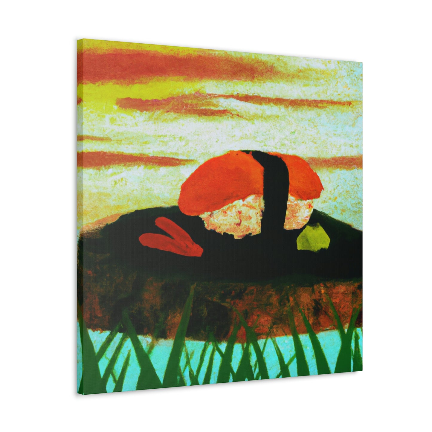 Sushi Seas of Satin - Canvas