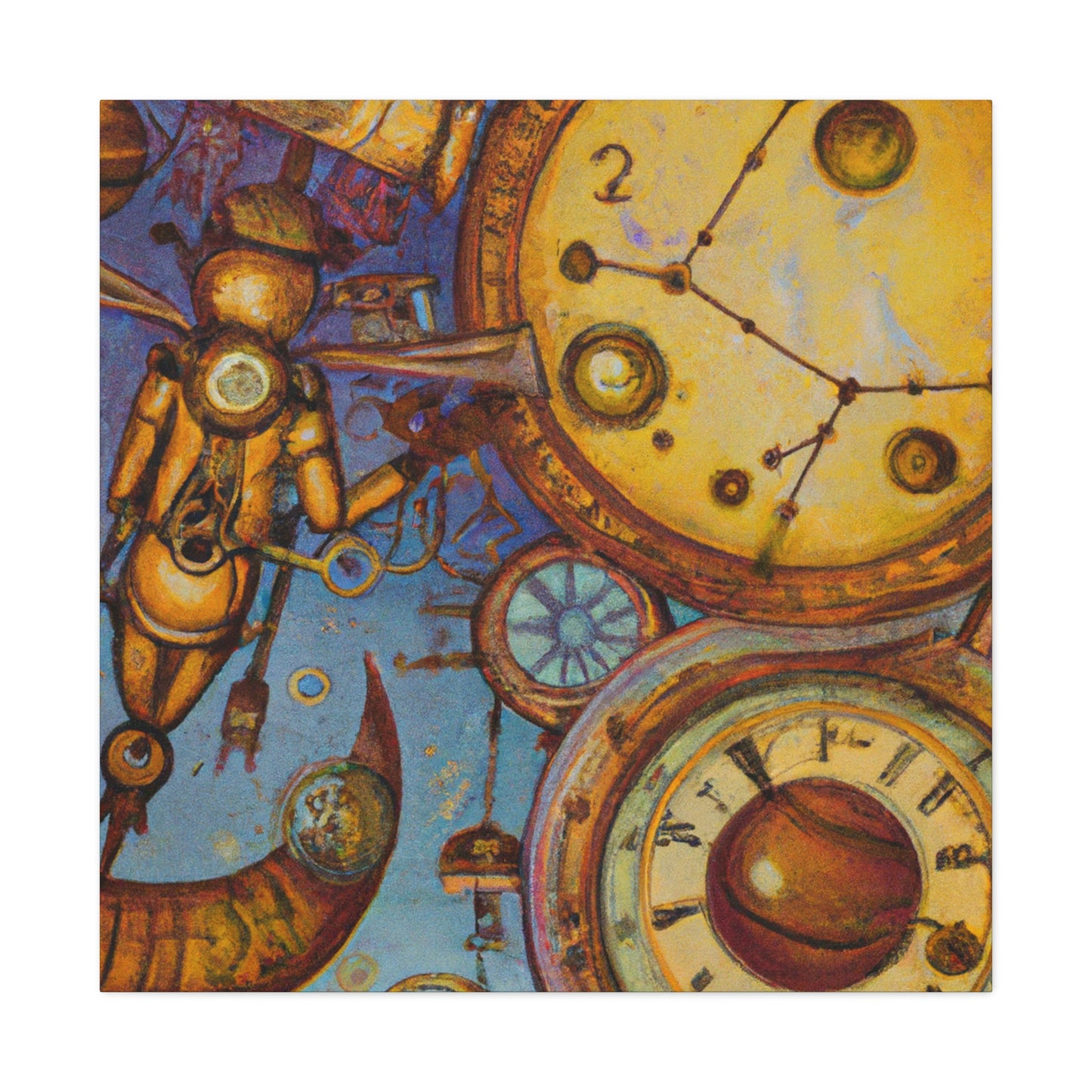 "Eternal Mercurial Clockwork" - Canvas