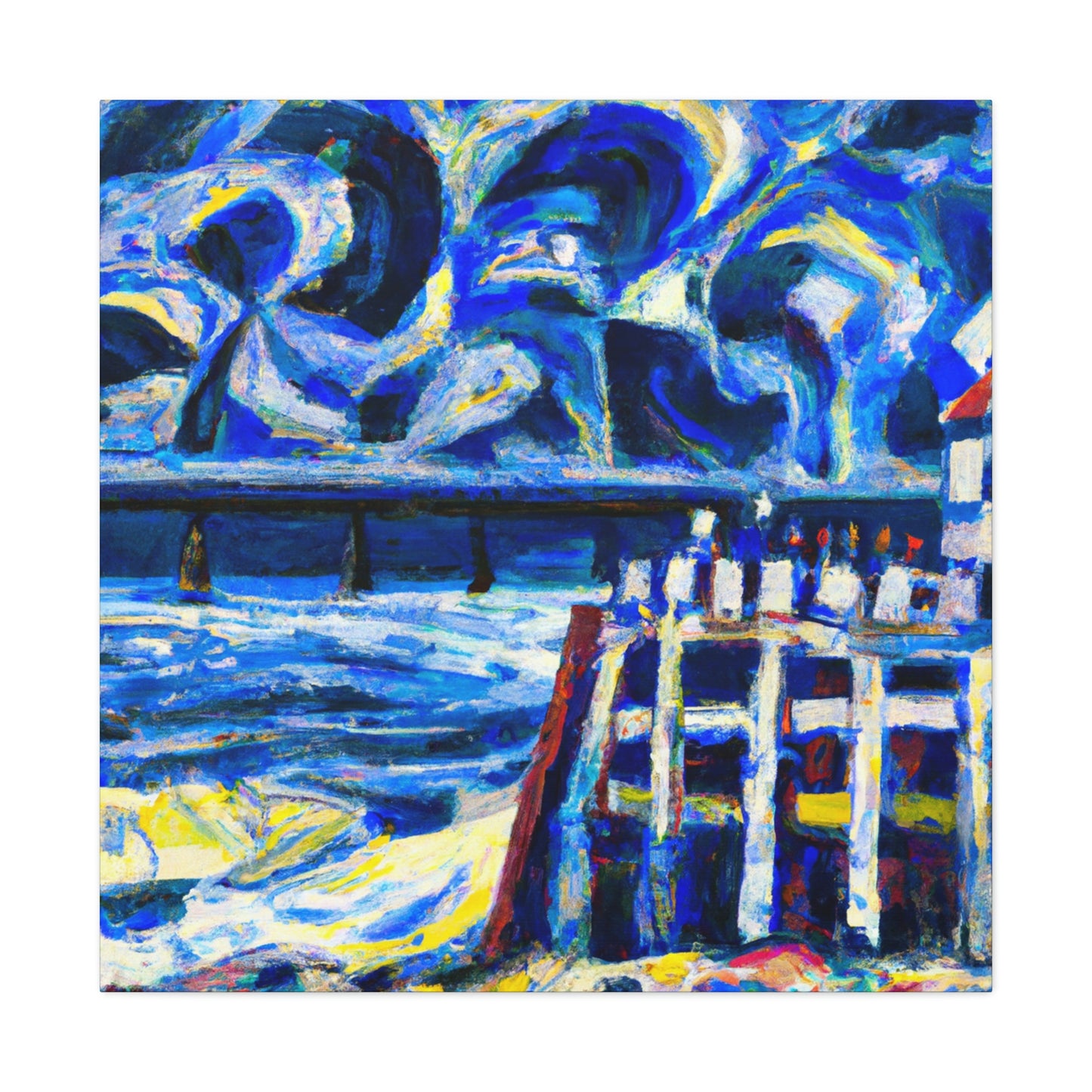 Seawall by Expressionism - Canvas