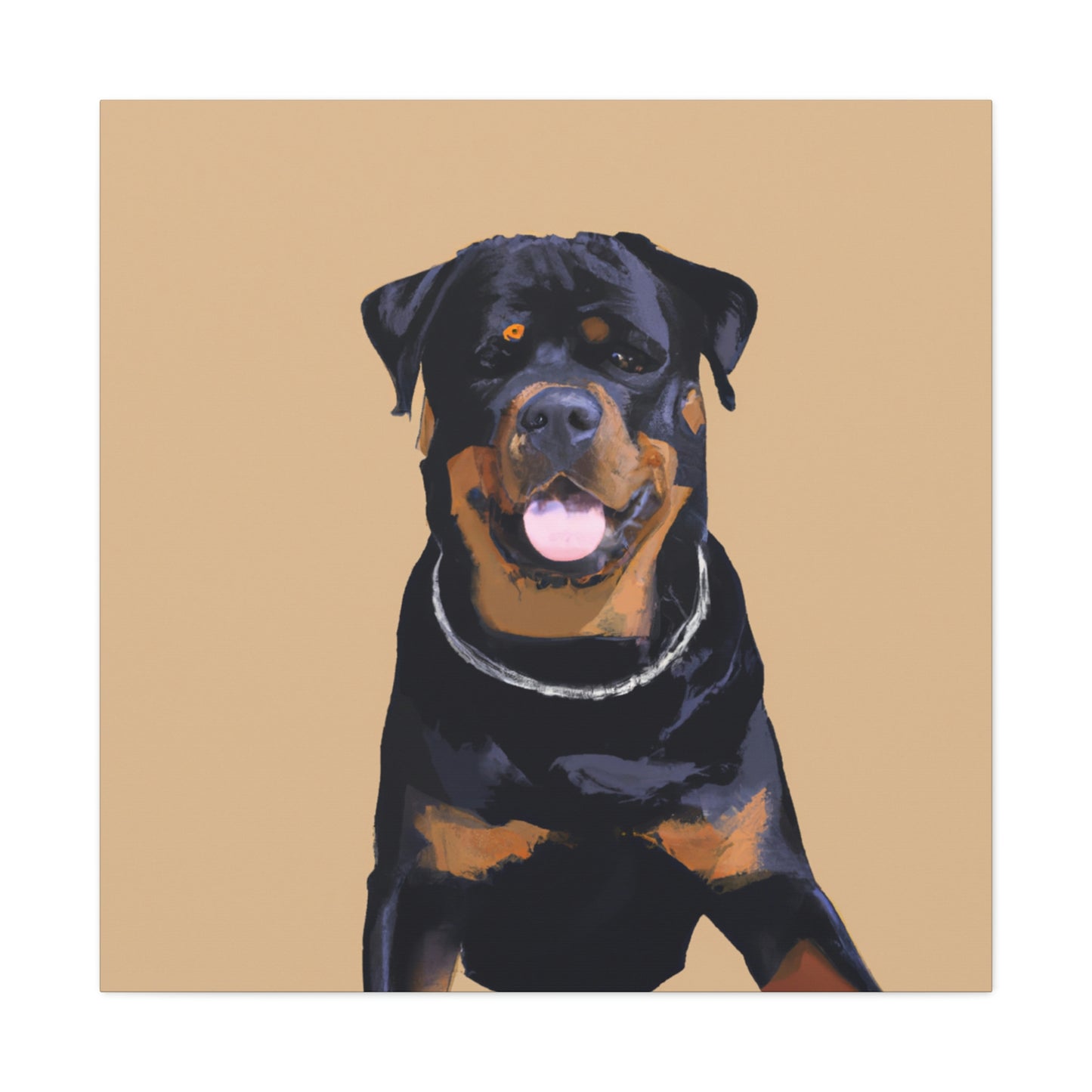 "Rottweiler in Simplicity" - Canvas