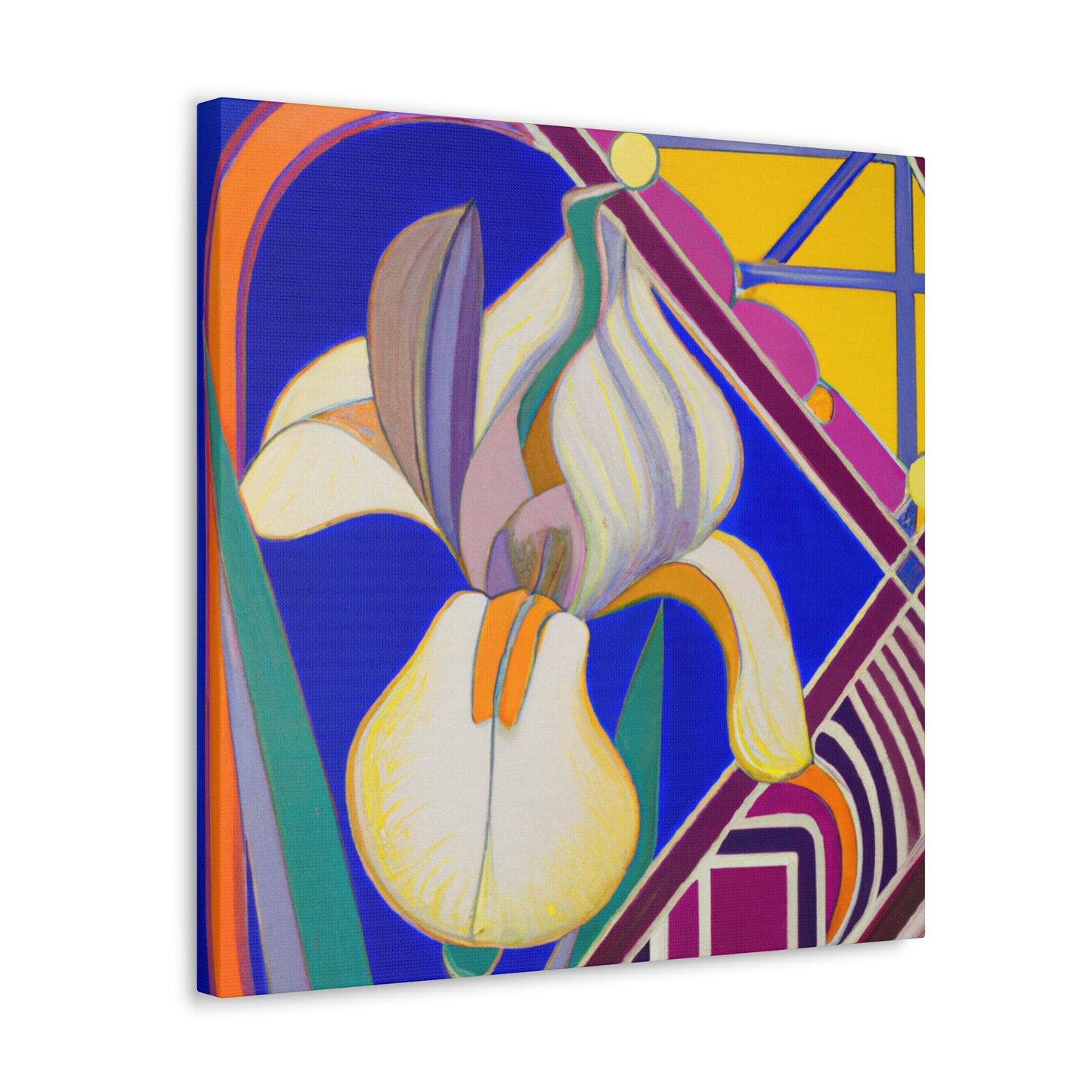 "Iris in Azure Splendor" - Canvas