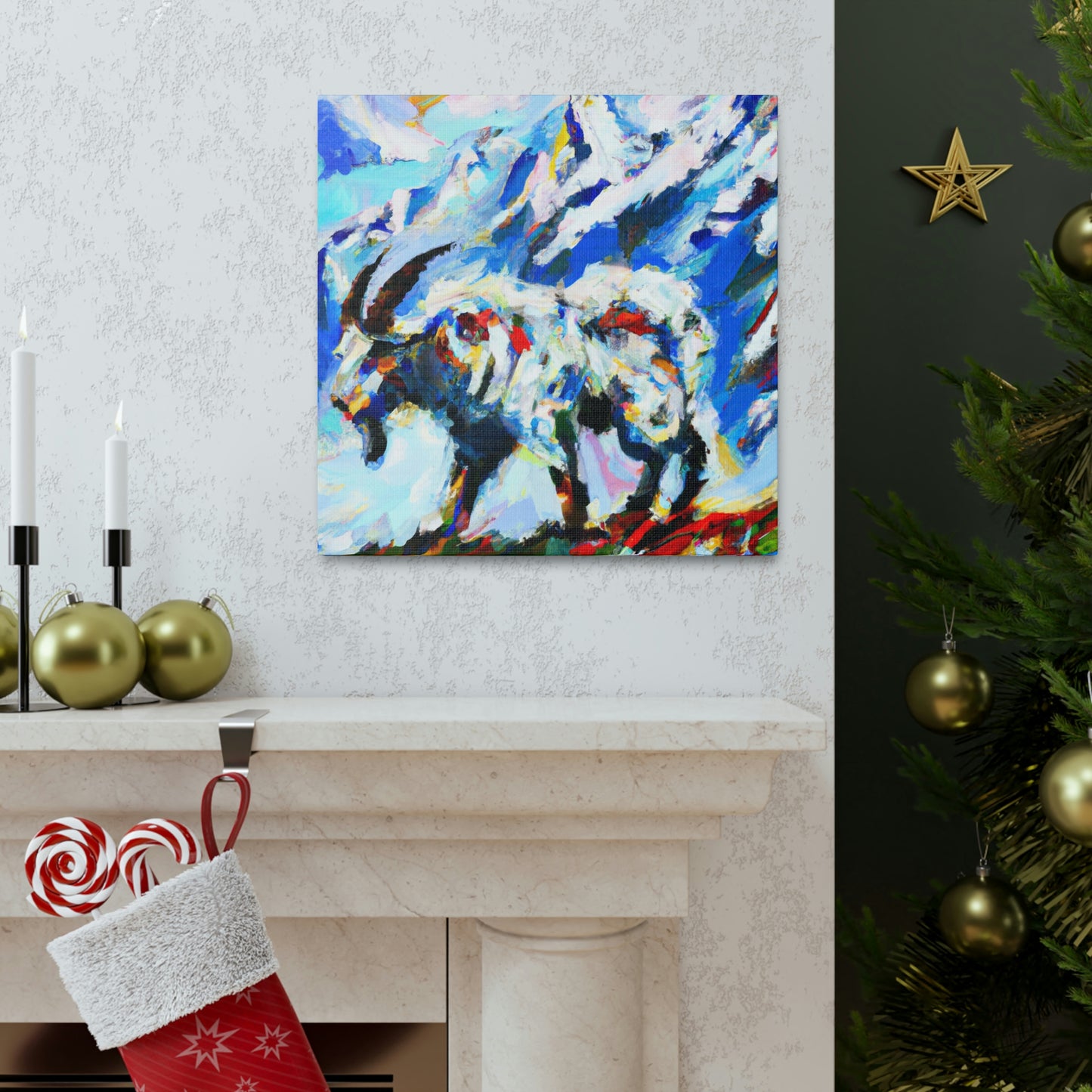 Mountain Goat Constellation - Canvas