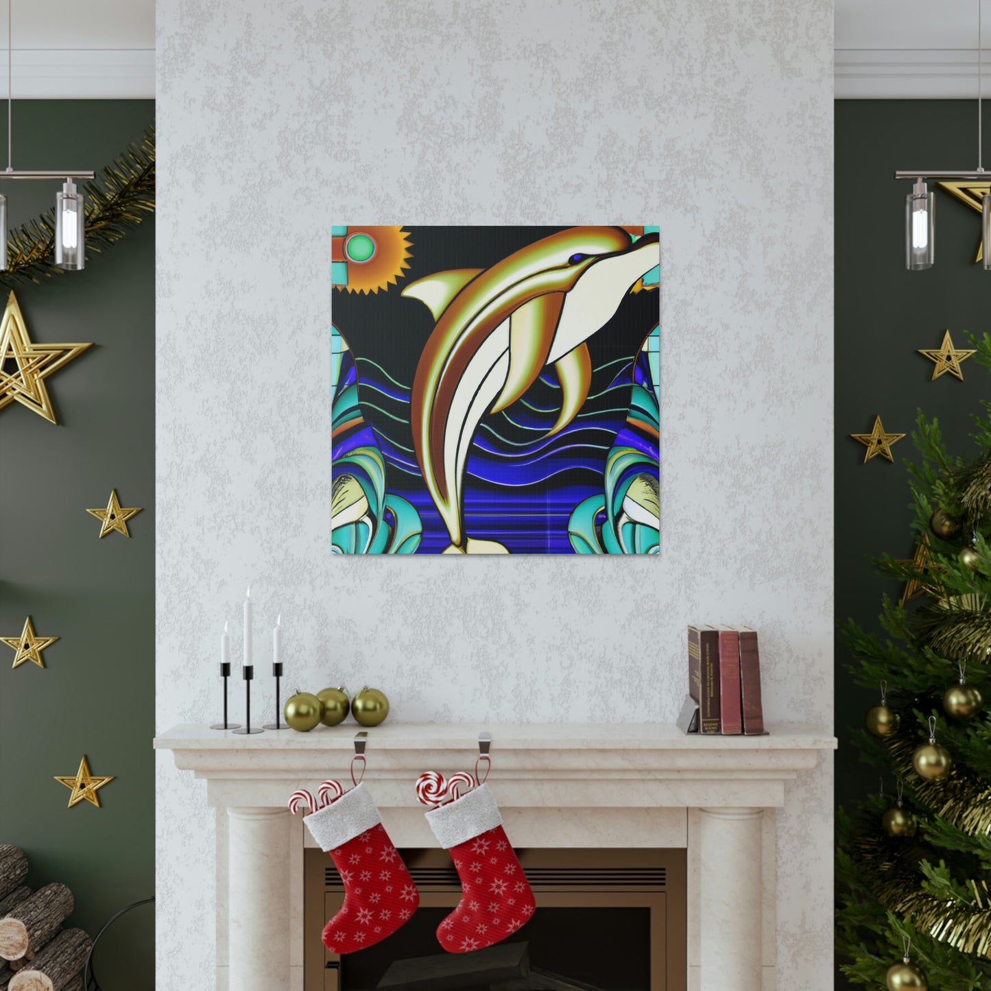 "Dance of the Dolphins" - Canvas