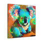 Koala in Azure Sky - Canvas