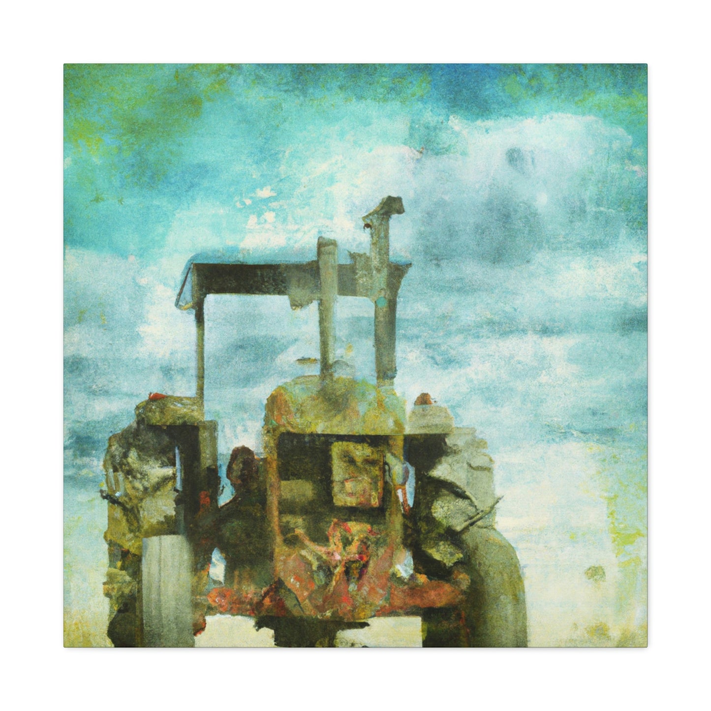 "Tractor in Surrealism" - Canvas