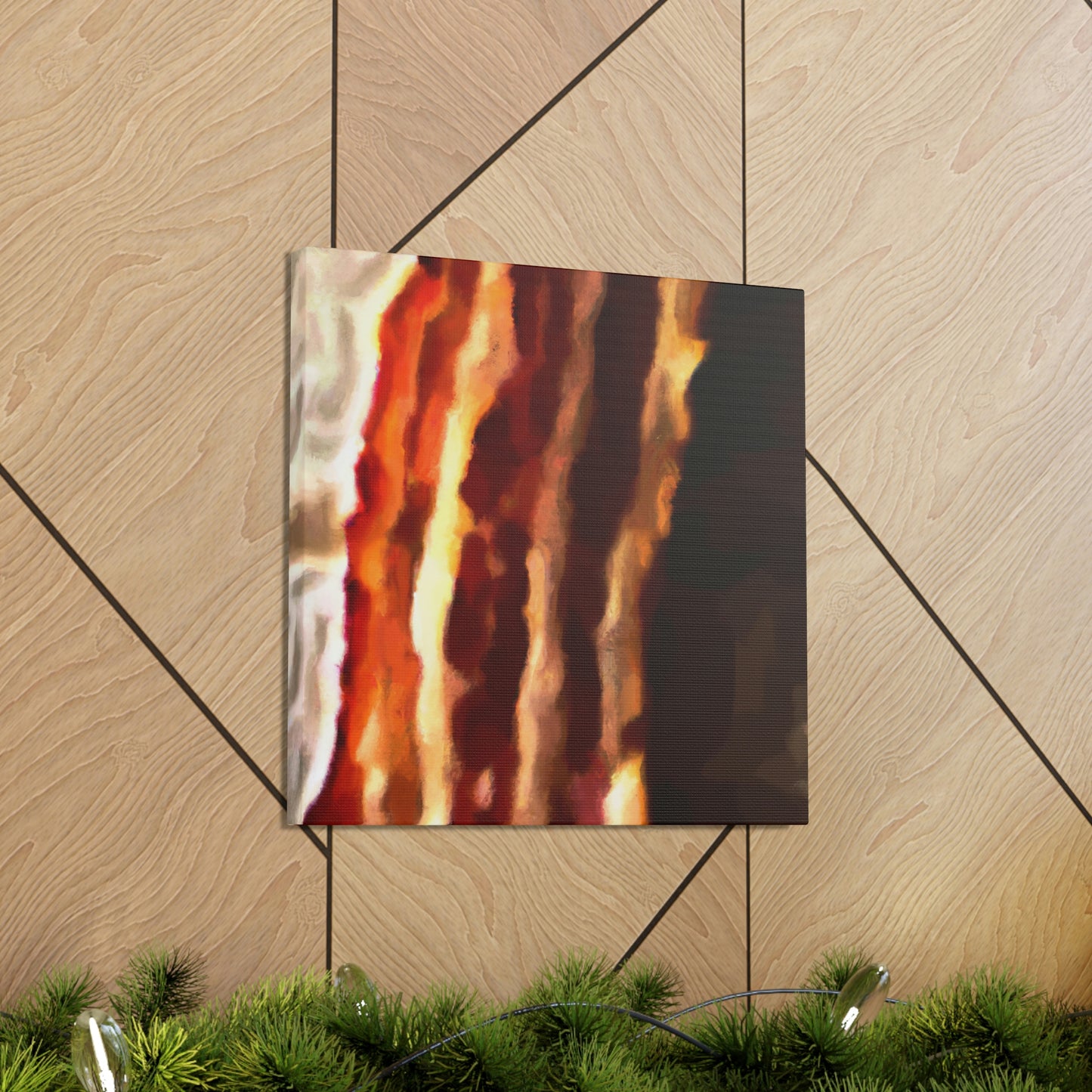 "Sizzling Bacon Delight" - Canvas