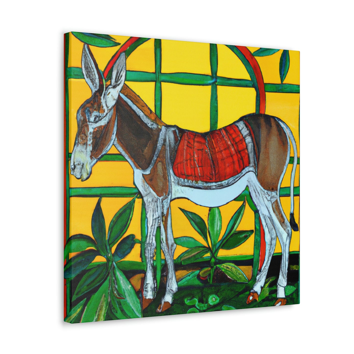 "Donkey in Art Nouveau" - Canvas