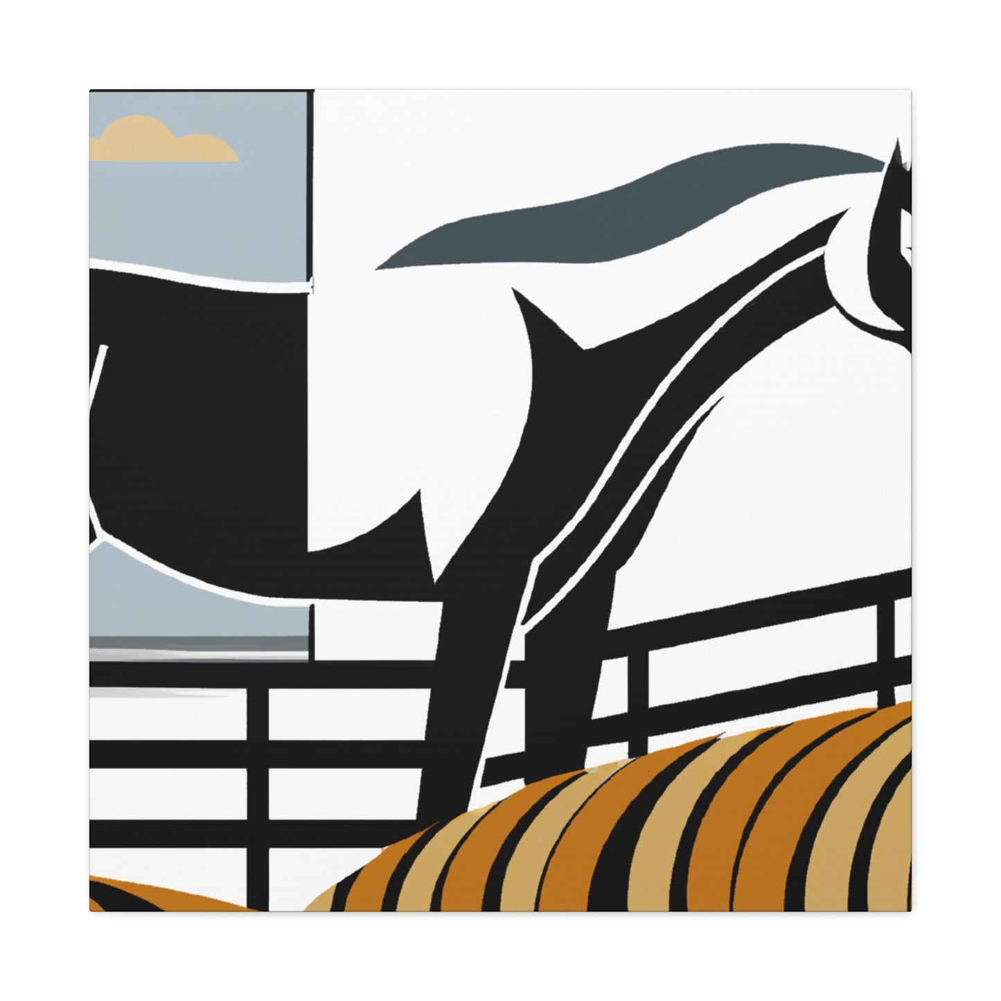 "Deserted Racing Steed" - Canvas