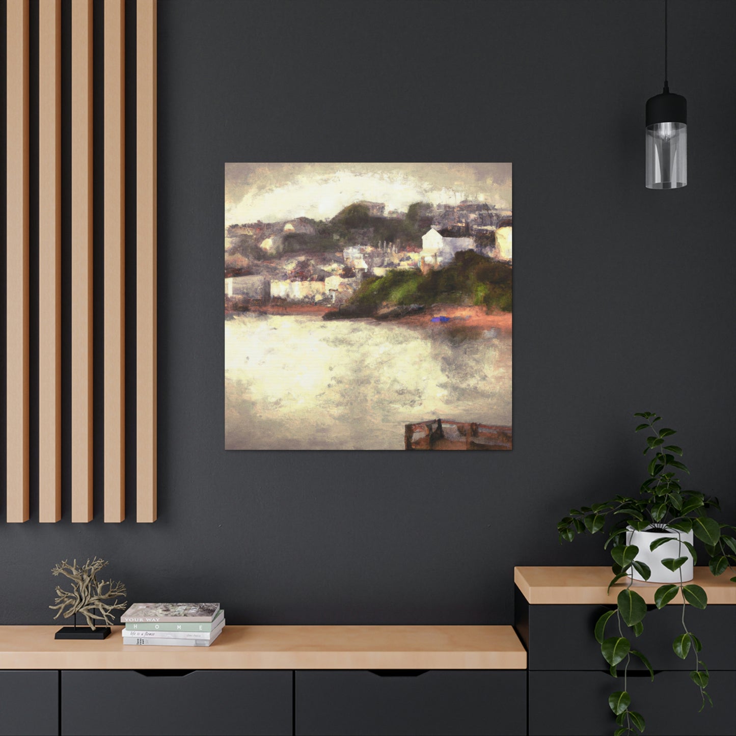 "Bay at Sunrise Hues" - Canvas