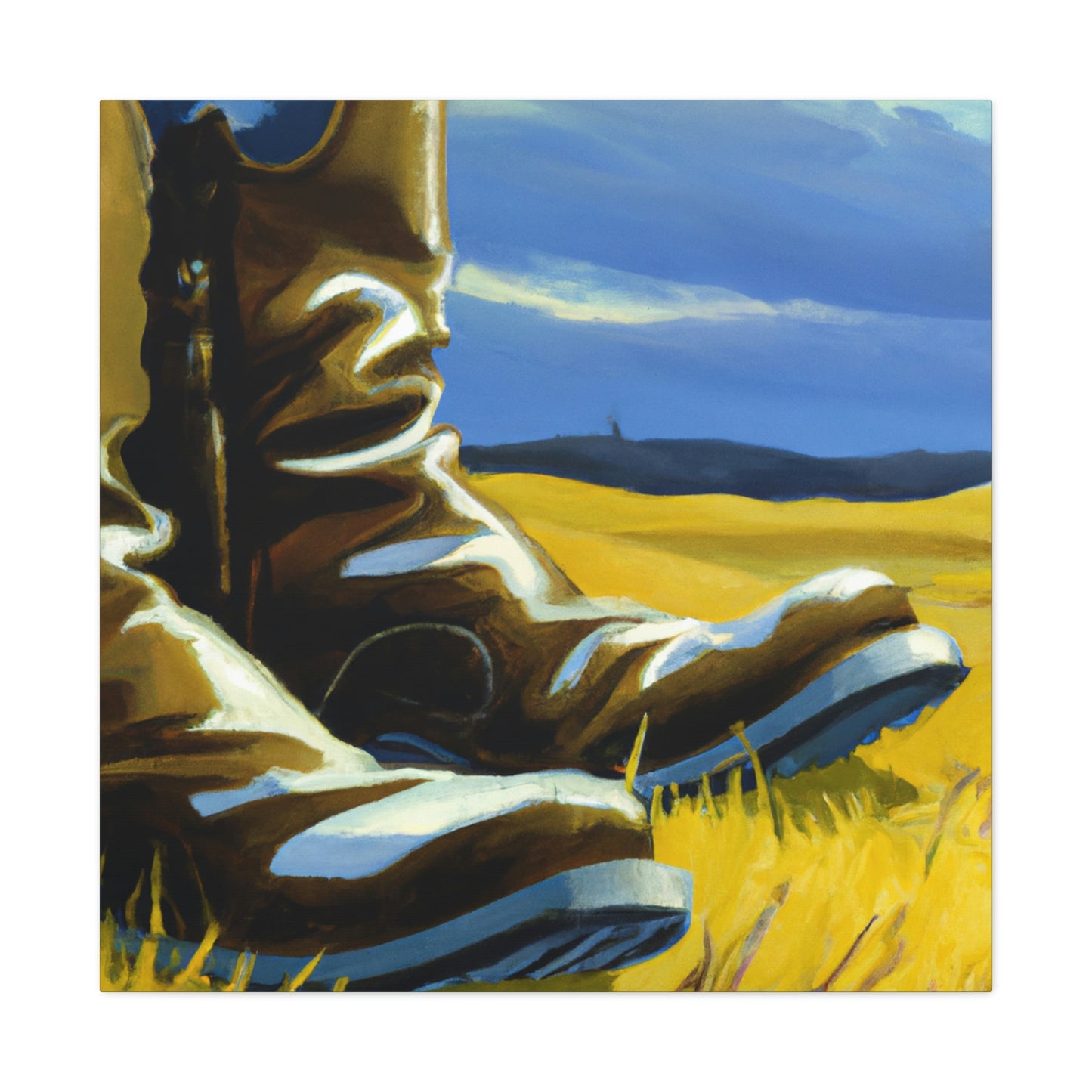 "Boots of Antiquity" - Canvas