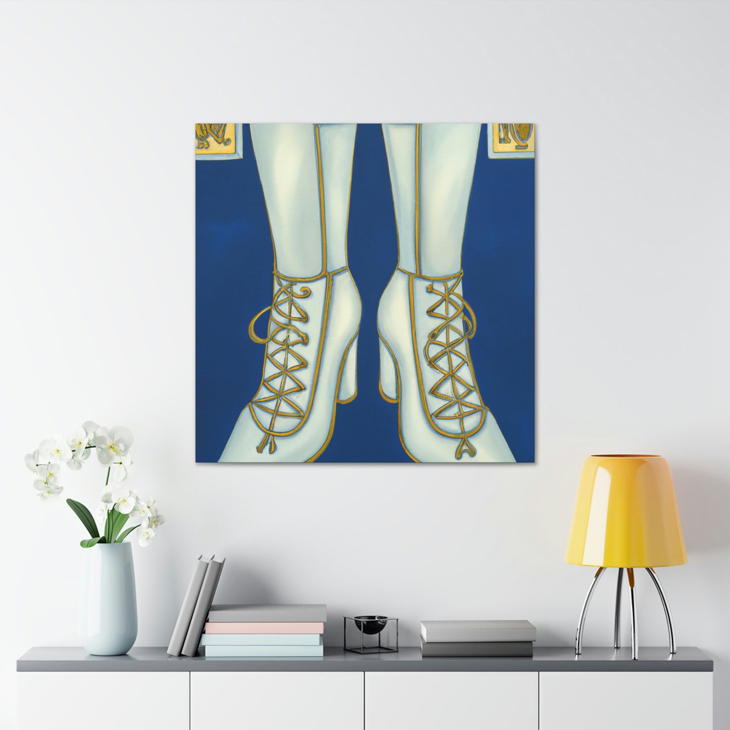 "Boots of Glittering Jazz" - Canvas