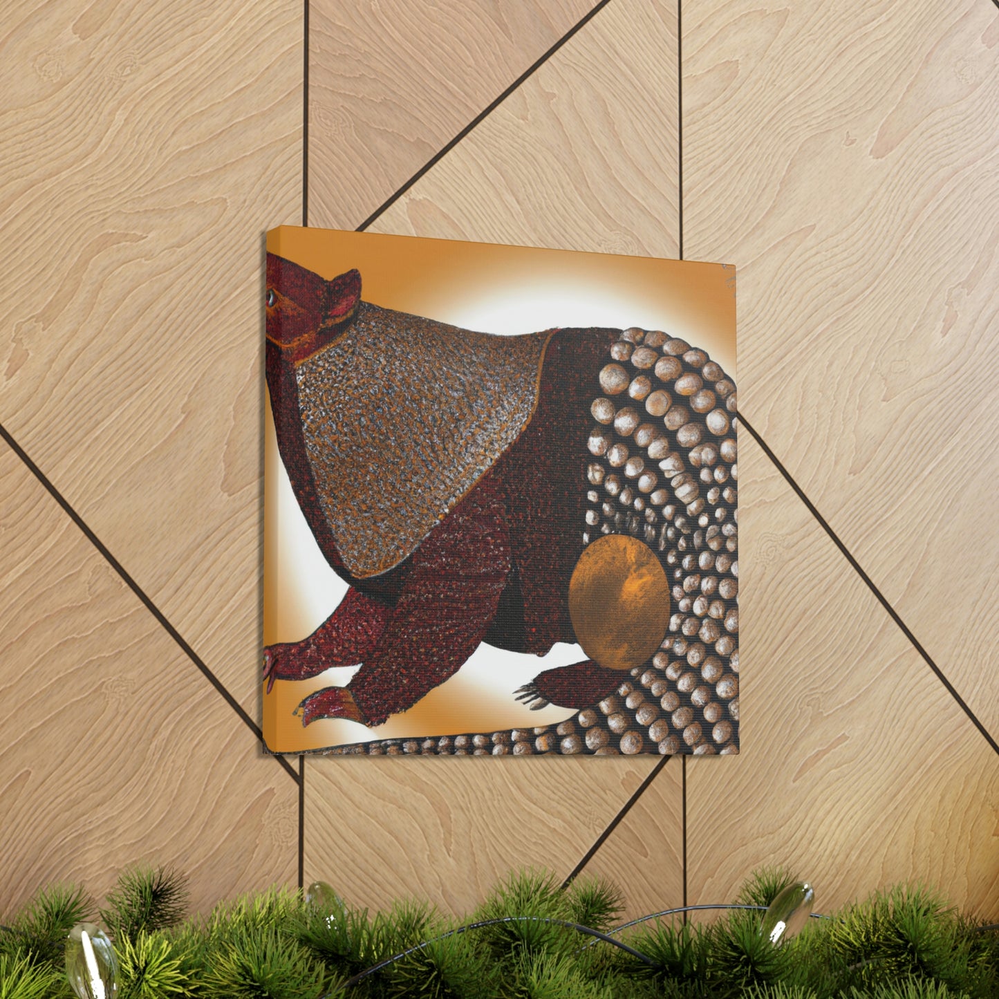 "Sparkling Pangolin Splendor" - Canvas