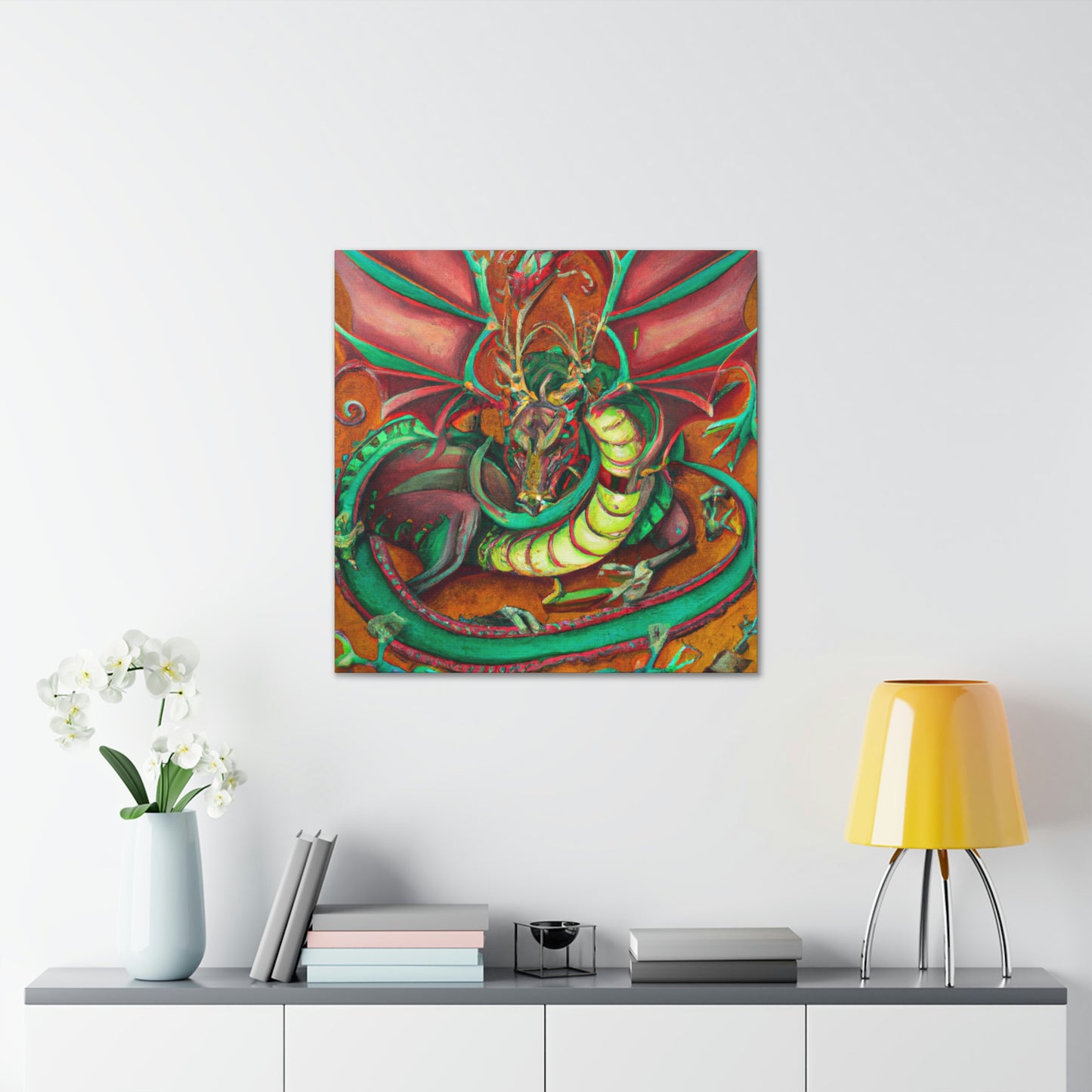 "Dragon in the Jazz Age" - Canvas