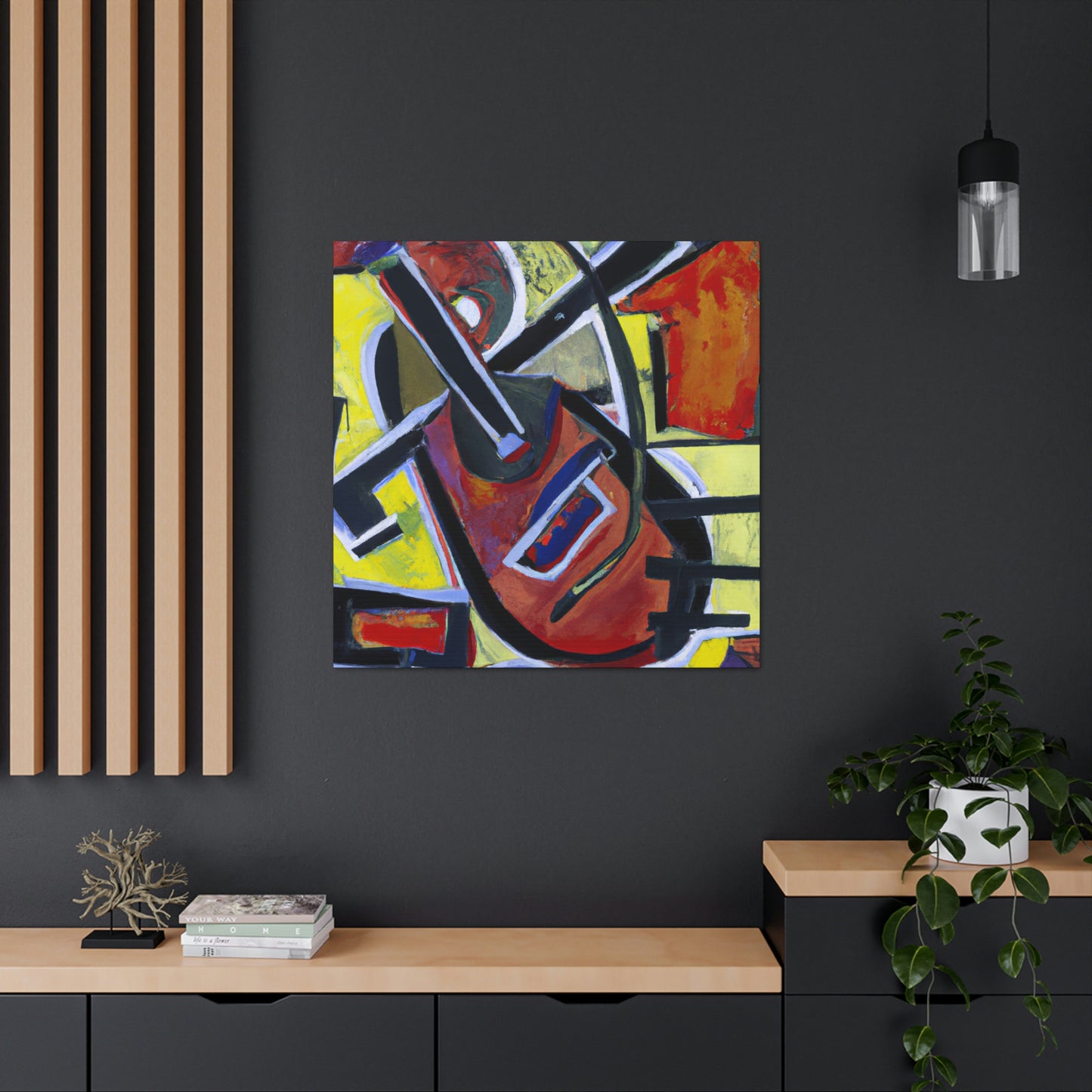 Mandolin in Expressionism - Canvas