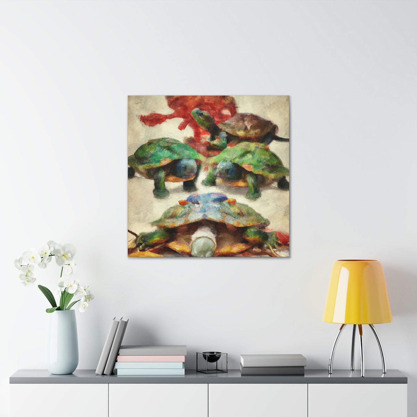 "Turtle on a Quest" - Canvas