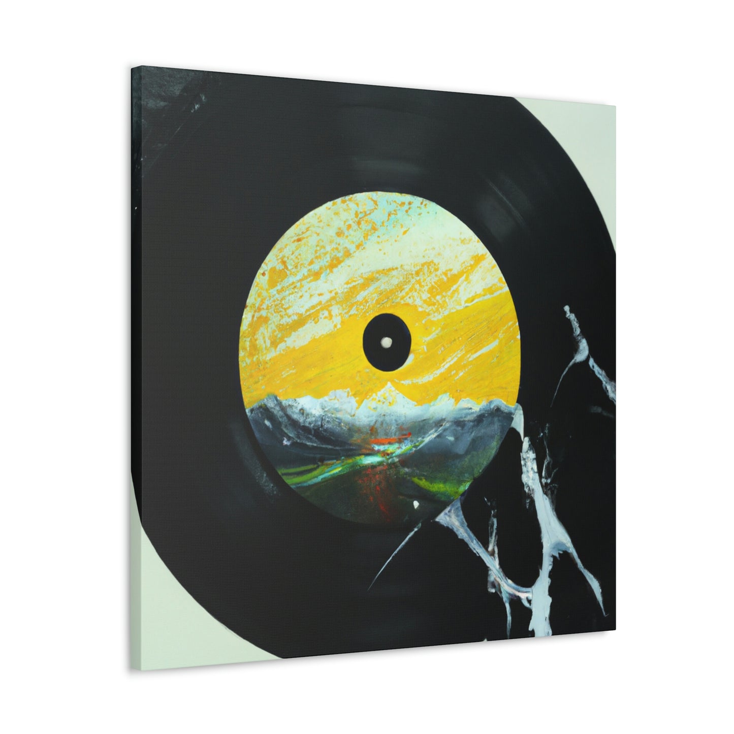 Vinyl Record Reflection - Canvas