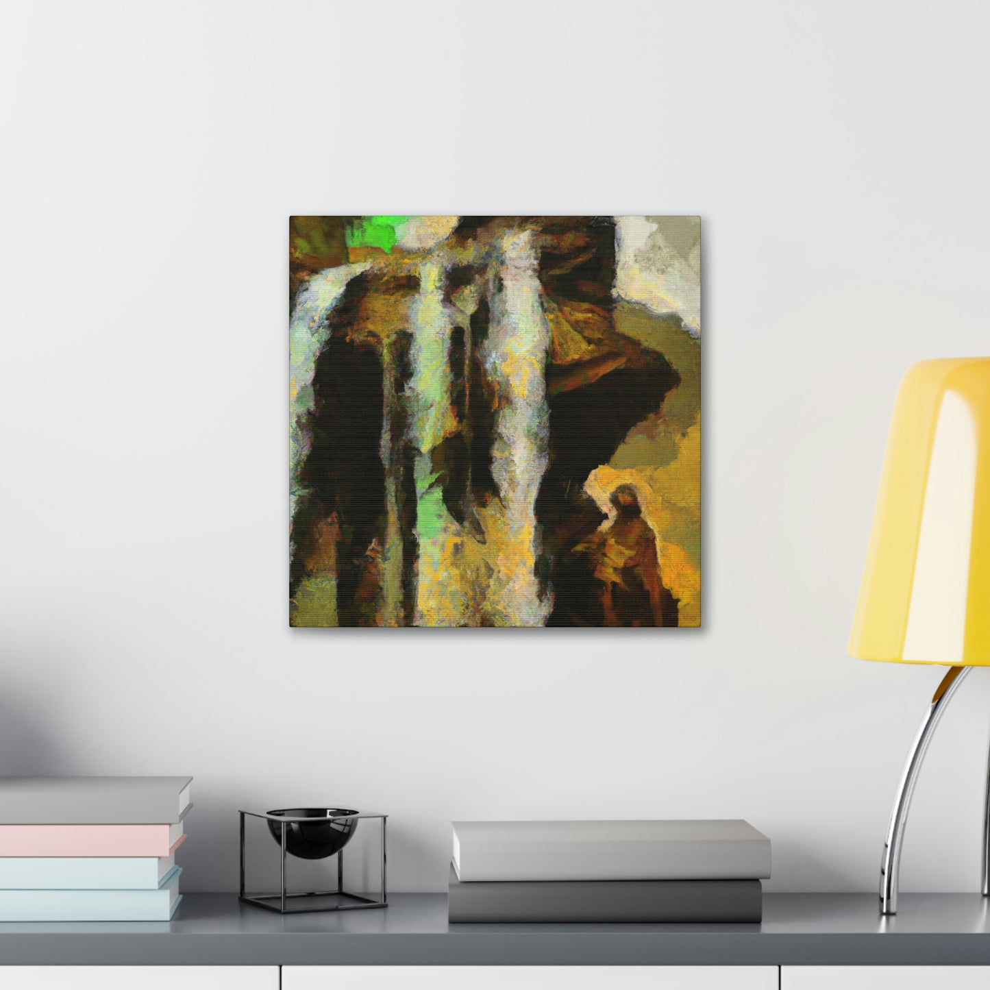 "Waterfall Melodic Mosaic" - Canvas