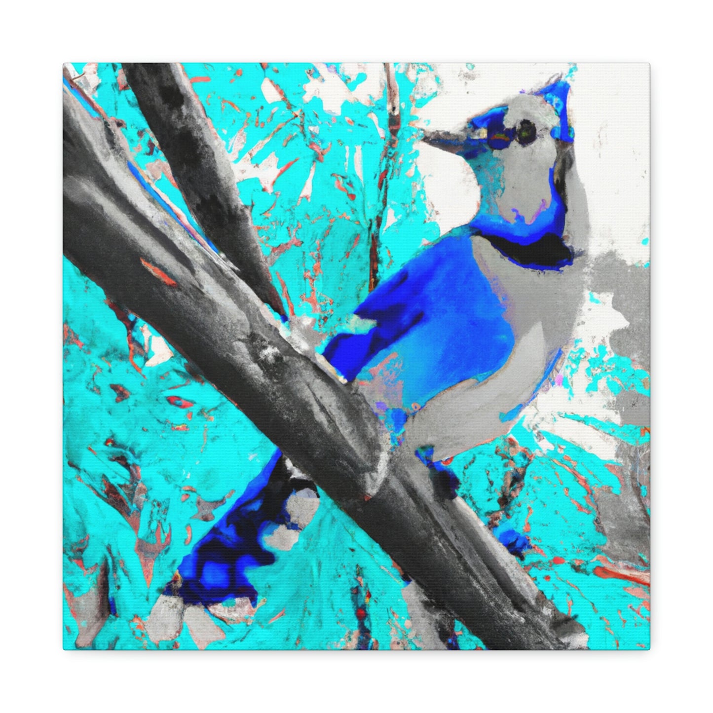 "A Blue Jay's Flight" - Canvas