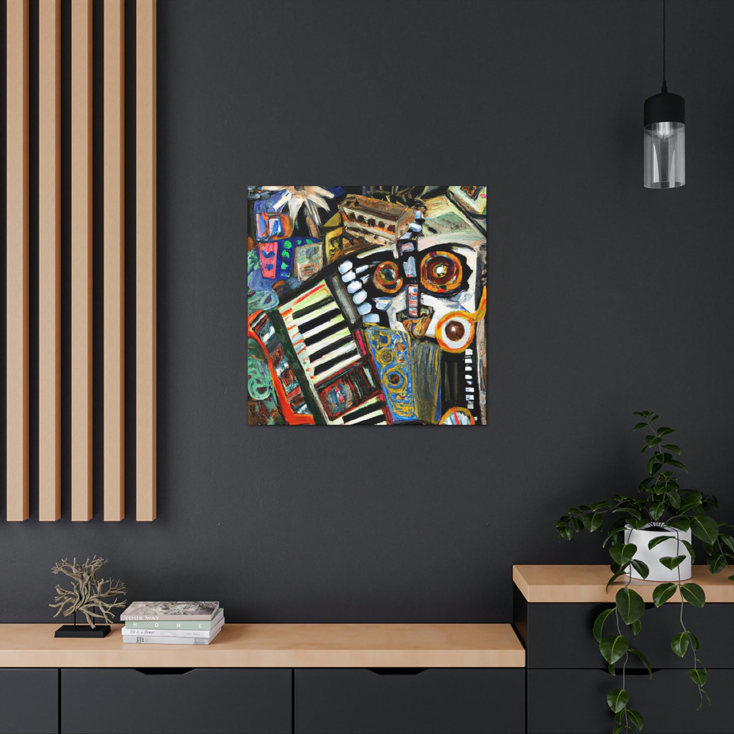 Accordion in Abstraction - Canvas