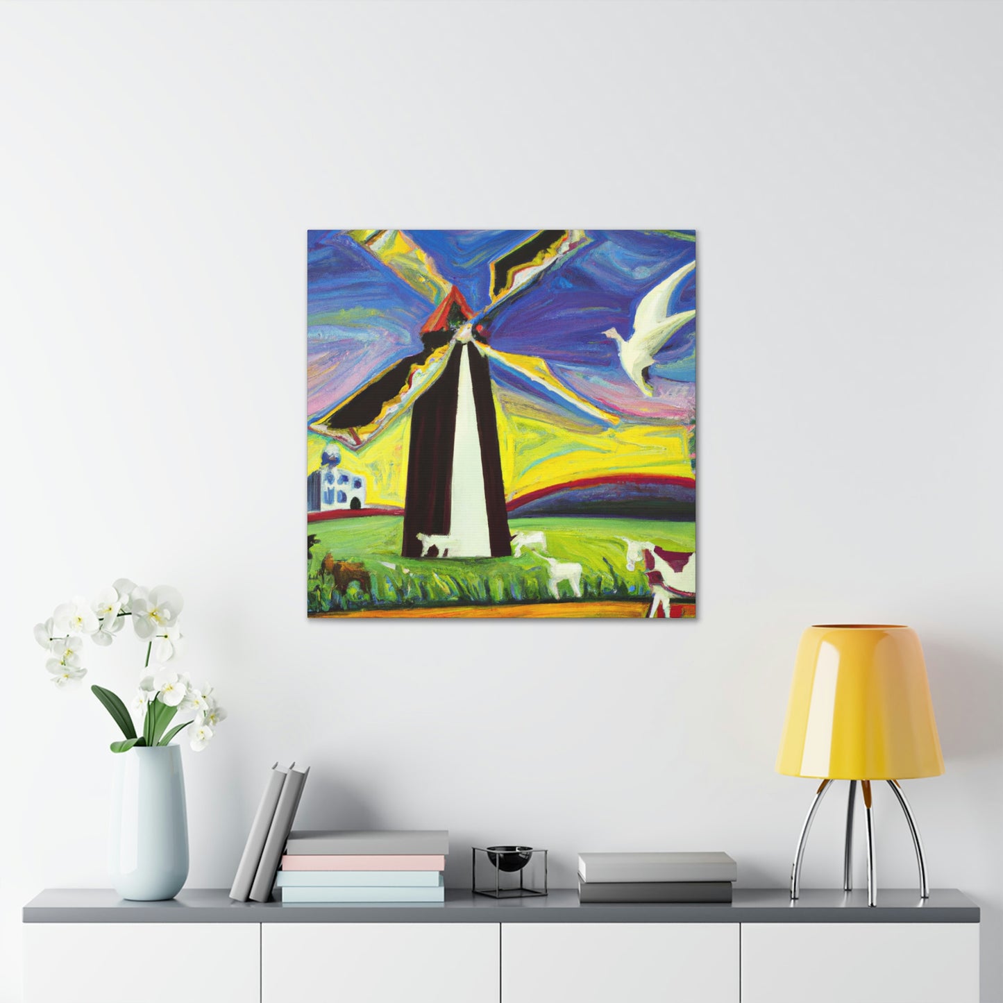 "Windmill in Dreamland" - Canvas