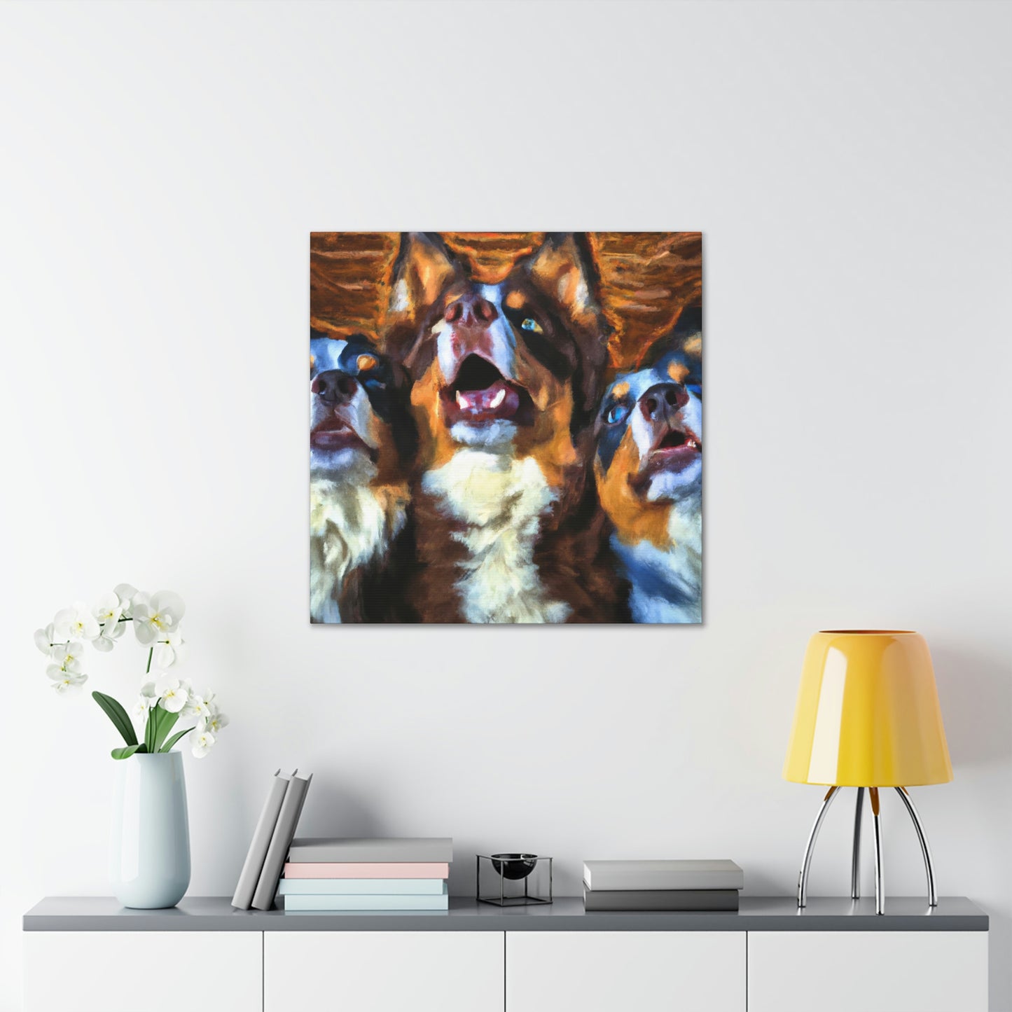 Aussie Shepherd Majesty - Canvas